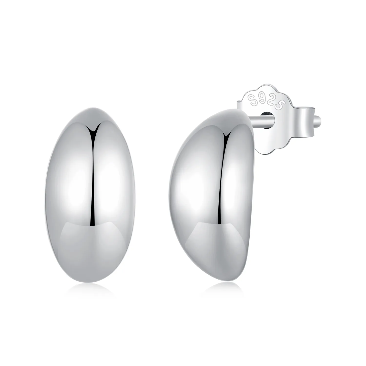 orecchini a bottone stile pandora con luna sce1632