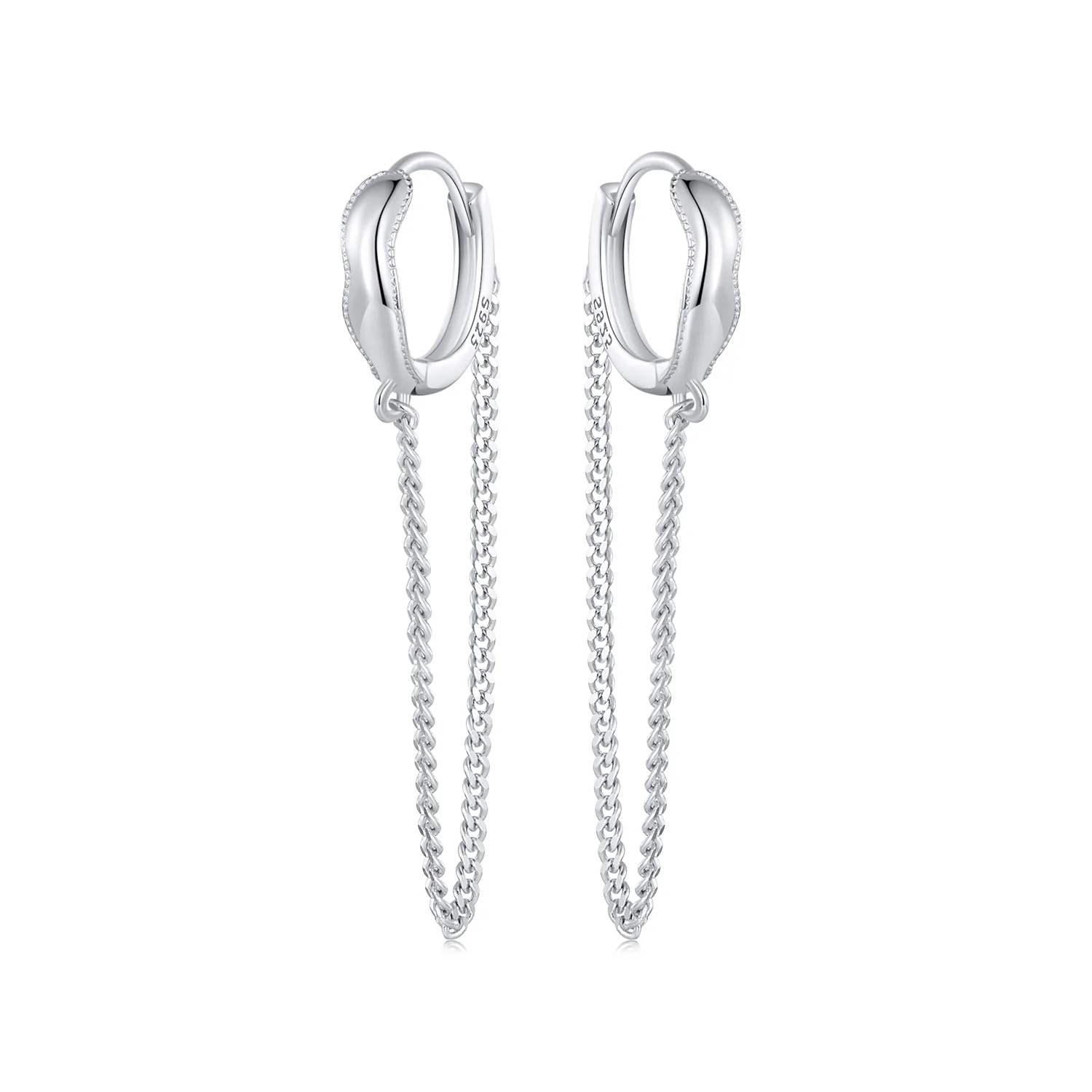 orecchini a cerchio con nappine in stile pandora bse897