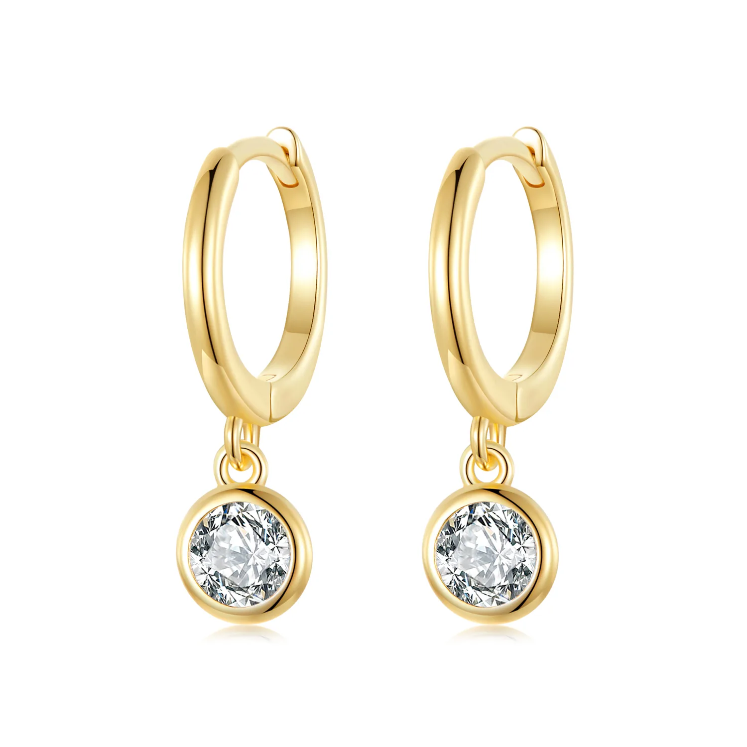 orecchini a cerchio con zirconi stile pandora sce830 b