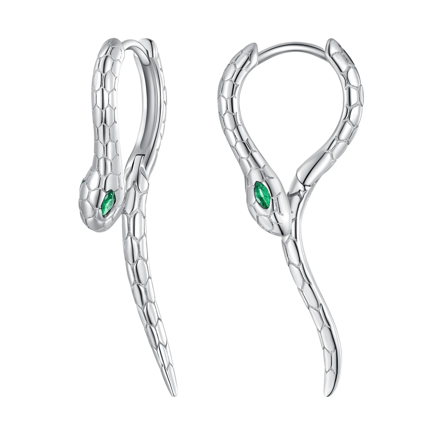 orecchini a cerchio stile pandora serpente bse792