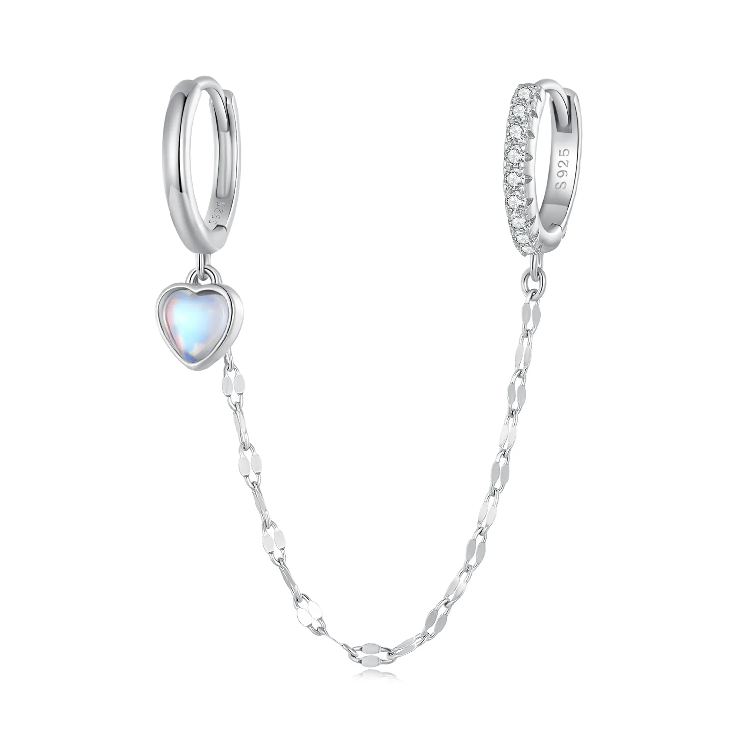 Orecchini A Cuore In Argento 925 Yazilind Con Perla Sintetica – Design Irregolare, Eleganti E Ipoallergenici - 2