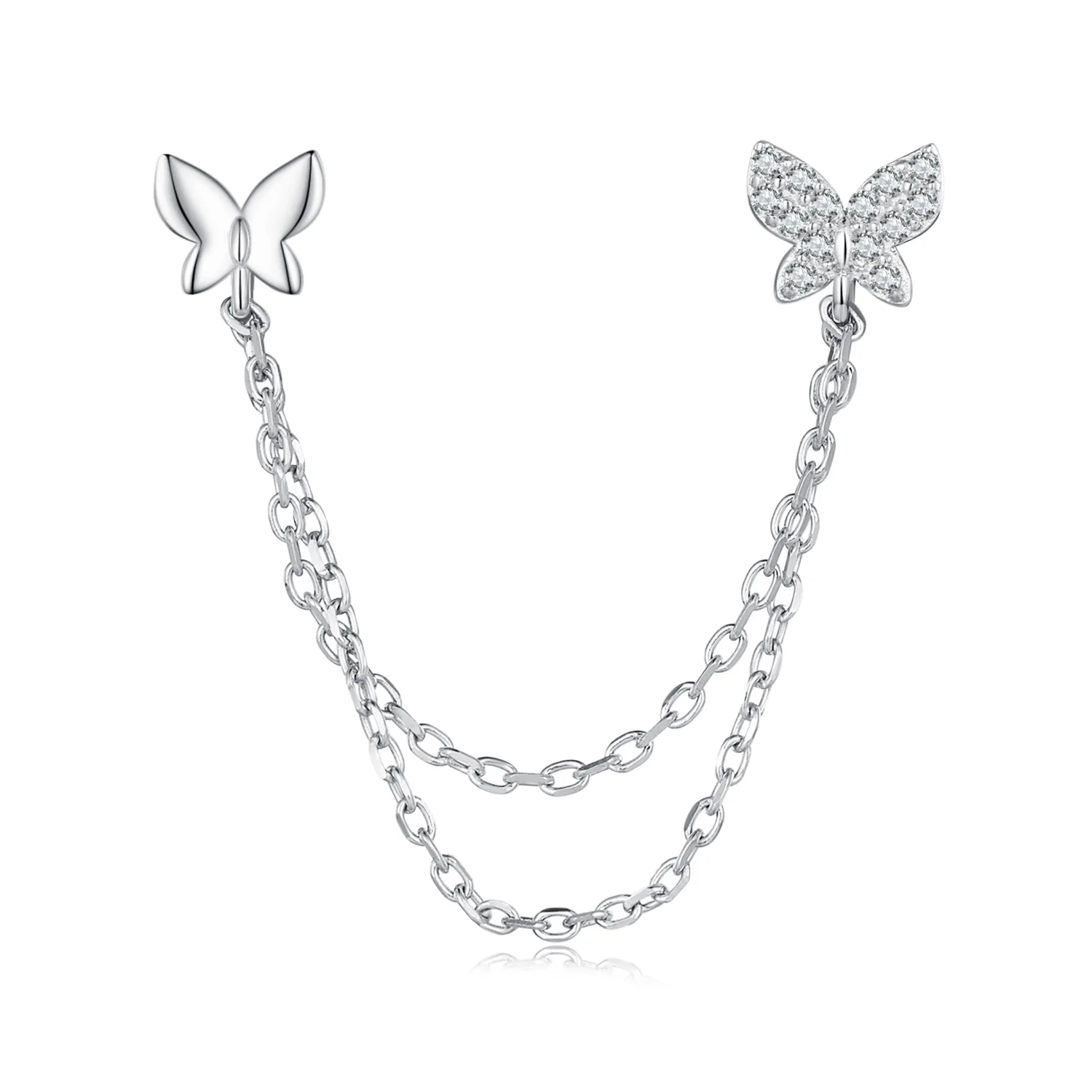 orecchini a farfalla stile pandora bse876