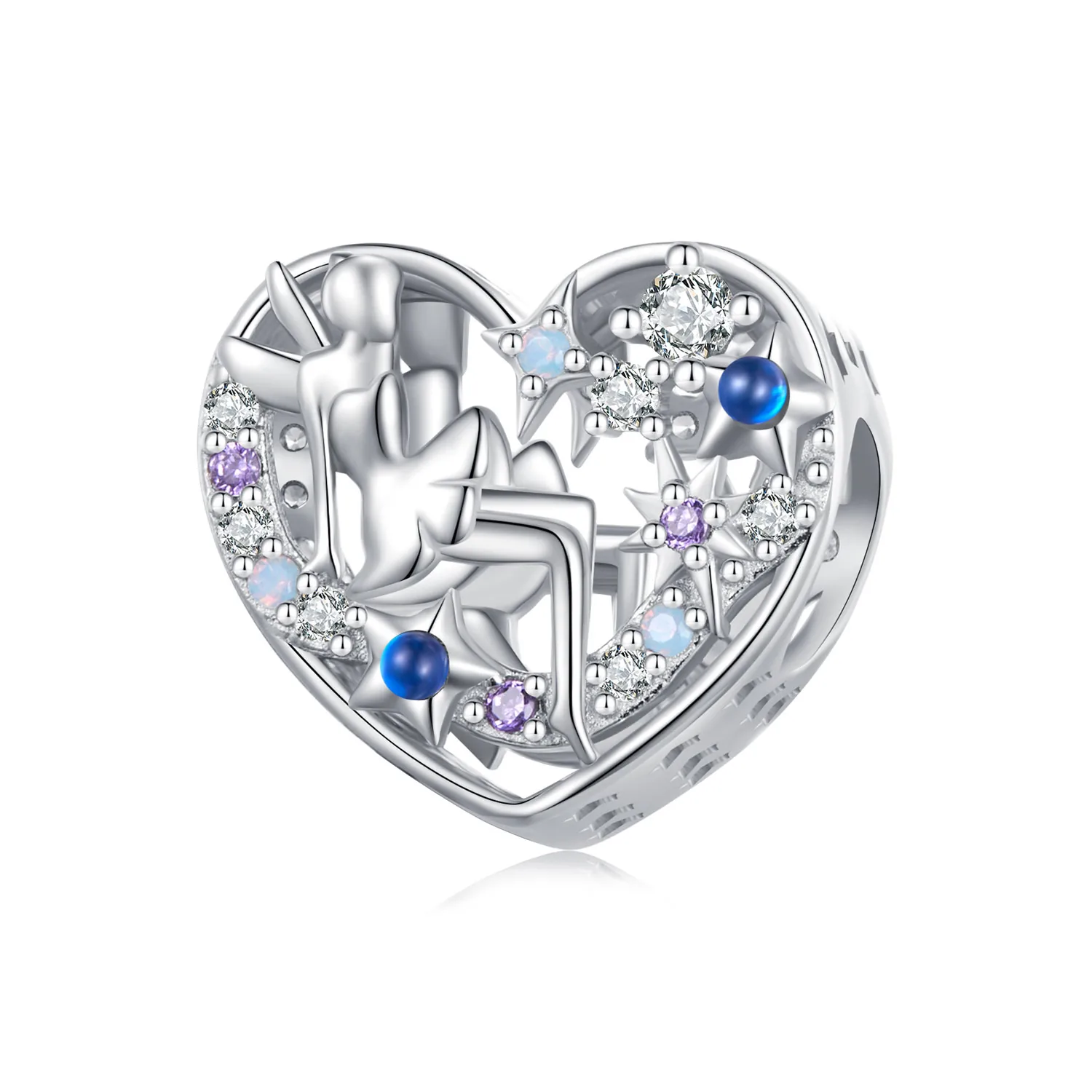 pandora stile day and night elf cuore ciondolo scc2553
