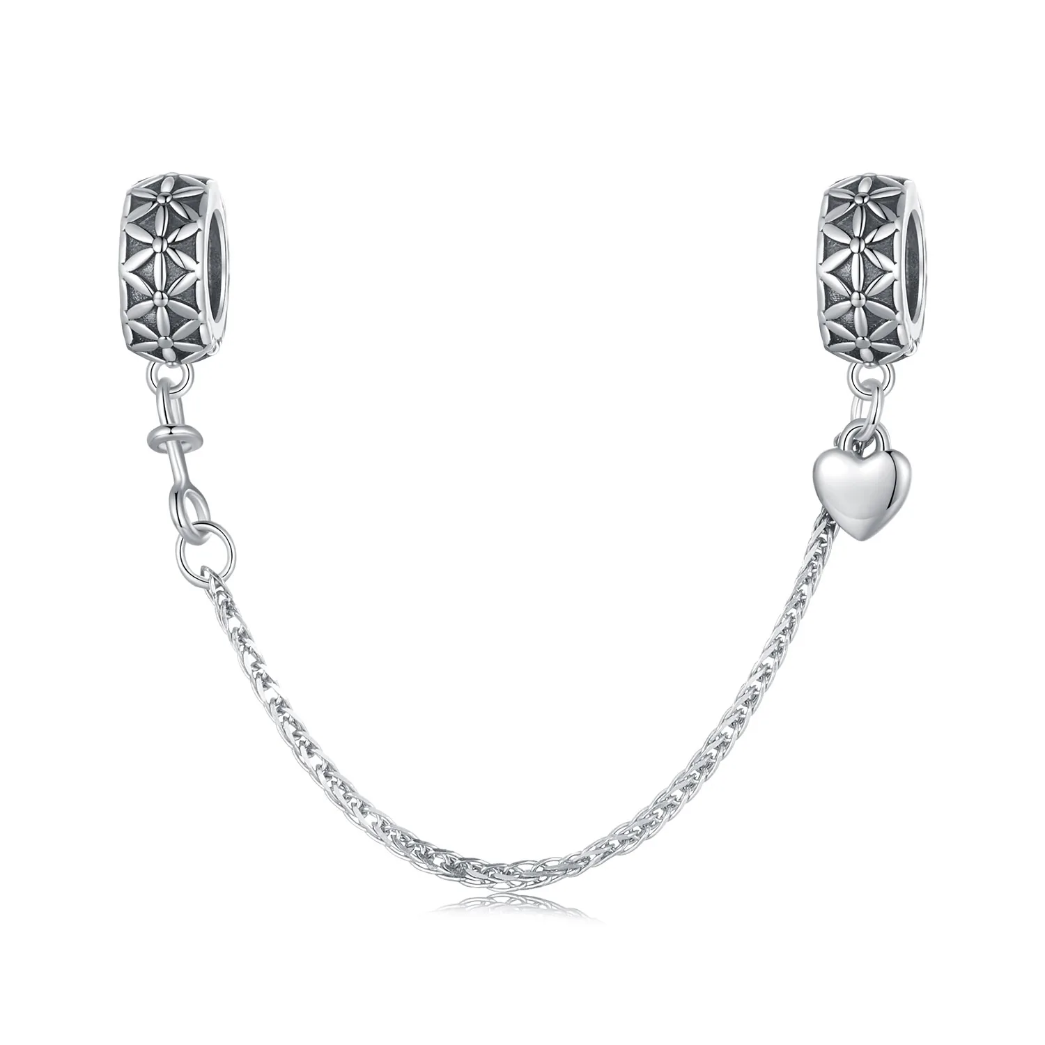 stile pandora fiore della vita catena sicura in silicone scc2632