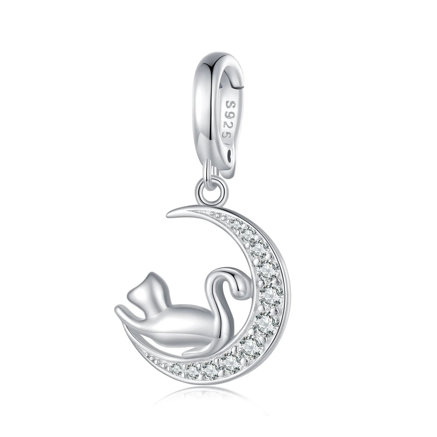 stile pandora luna e gatto dangle scc2571