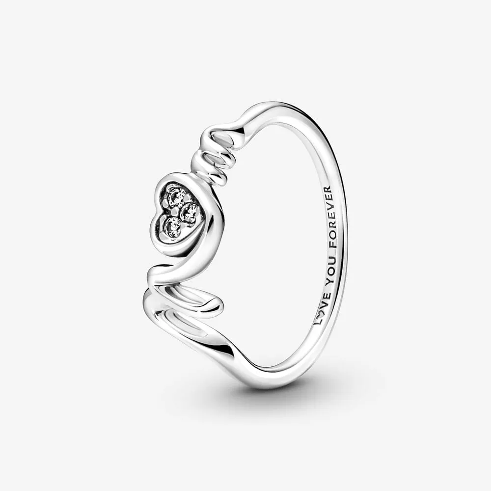 anello cuore mom pavé 191149c01