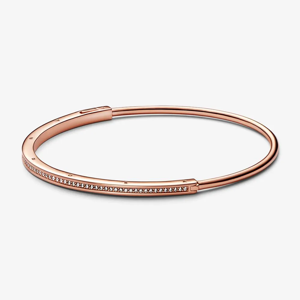 bracciale rigido pandora signature id con pavé 582313c01