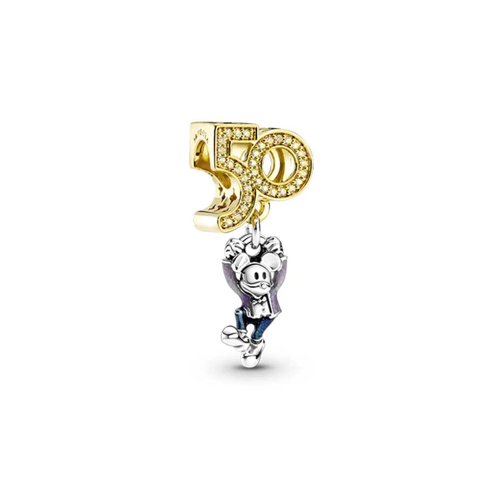 charm pandora pendente del 50° anniversario di topolino dei parchi disney 769597c01
