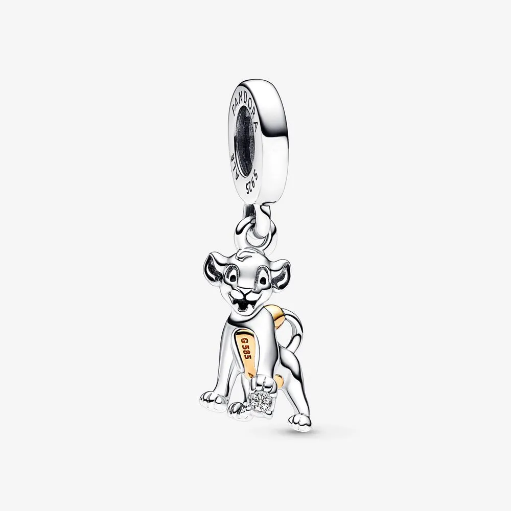 charm pendente pandora con diamante coltivato in laboratorio di simba del 100° anniversario della disney 792749c01