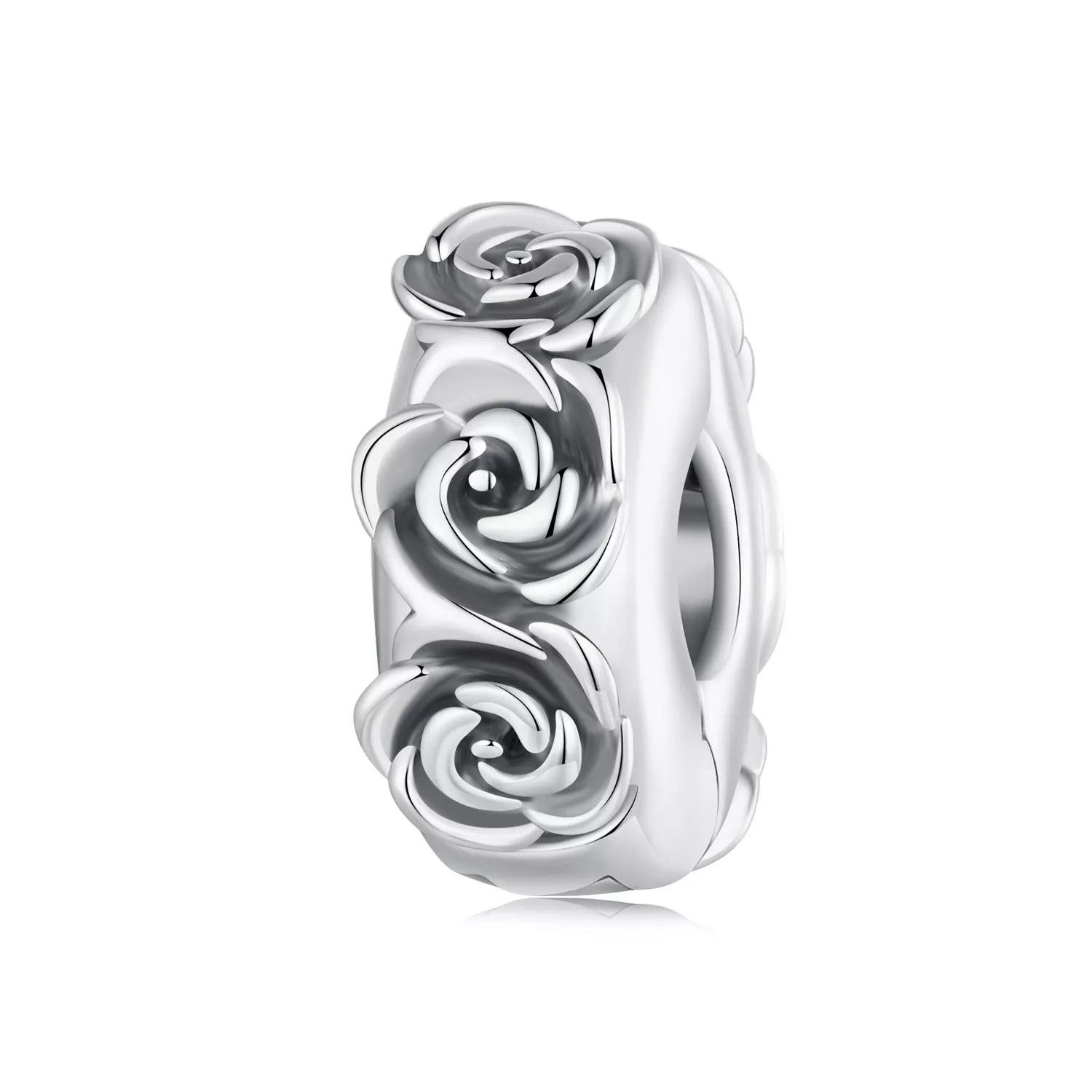 ciondolo con fibbia di posizionamento rosa stile pandora scc2706