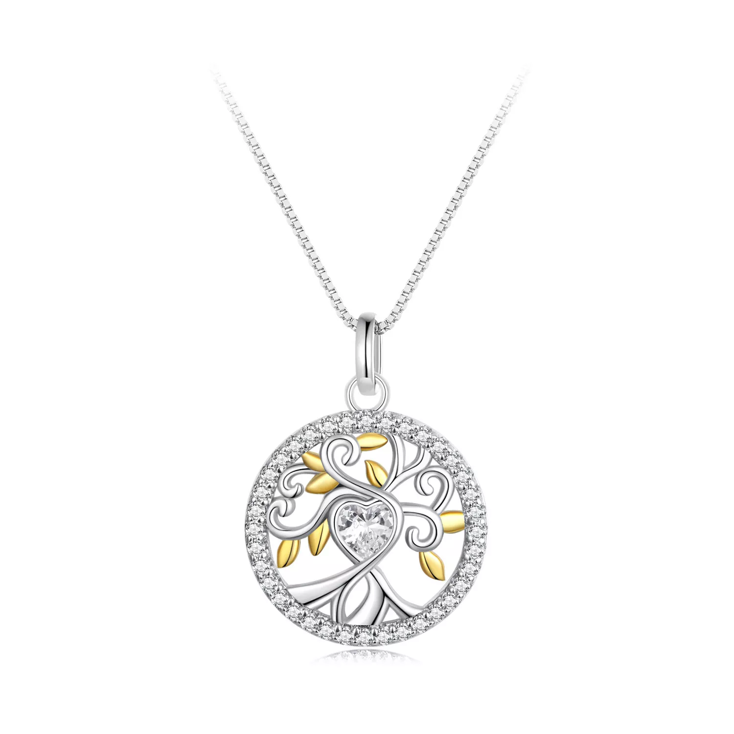 Nuoli® Collana con ciondolo a forma di albero della vita (50 cm) e Acciaio inossidabile, colore: gold, cod. NU189