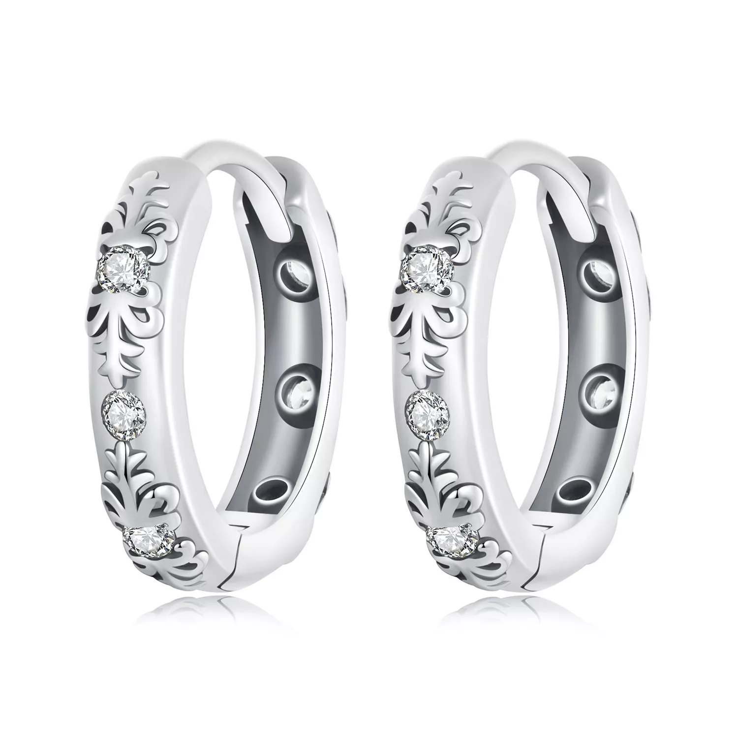 orecchini con motivo retrò stile pandora sce1701