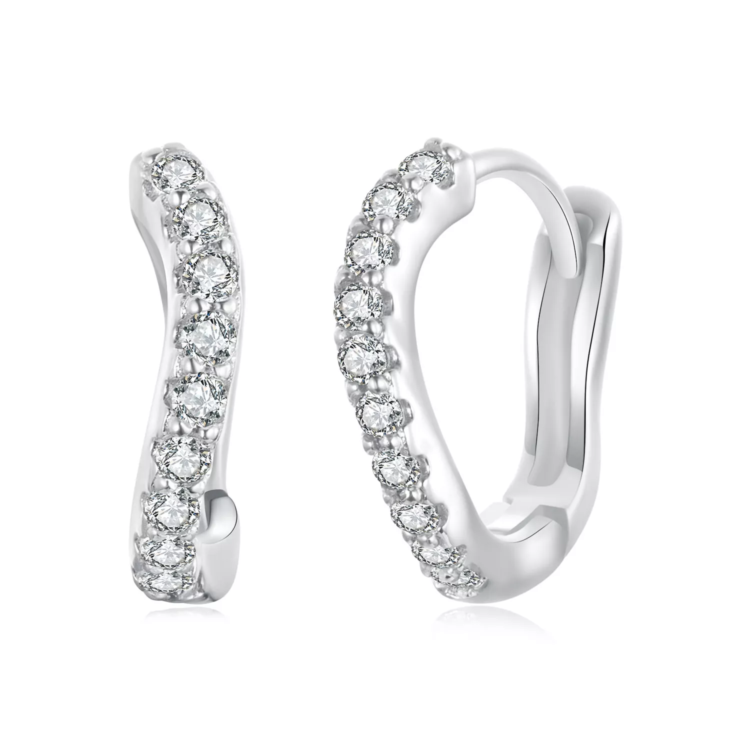 orecchini ondulati stile pandora bse959