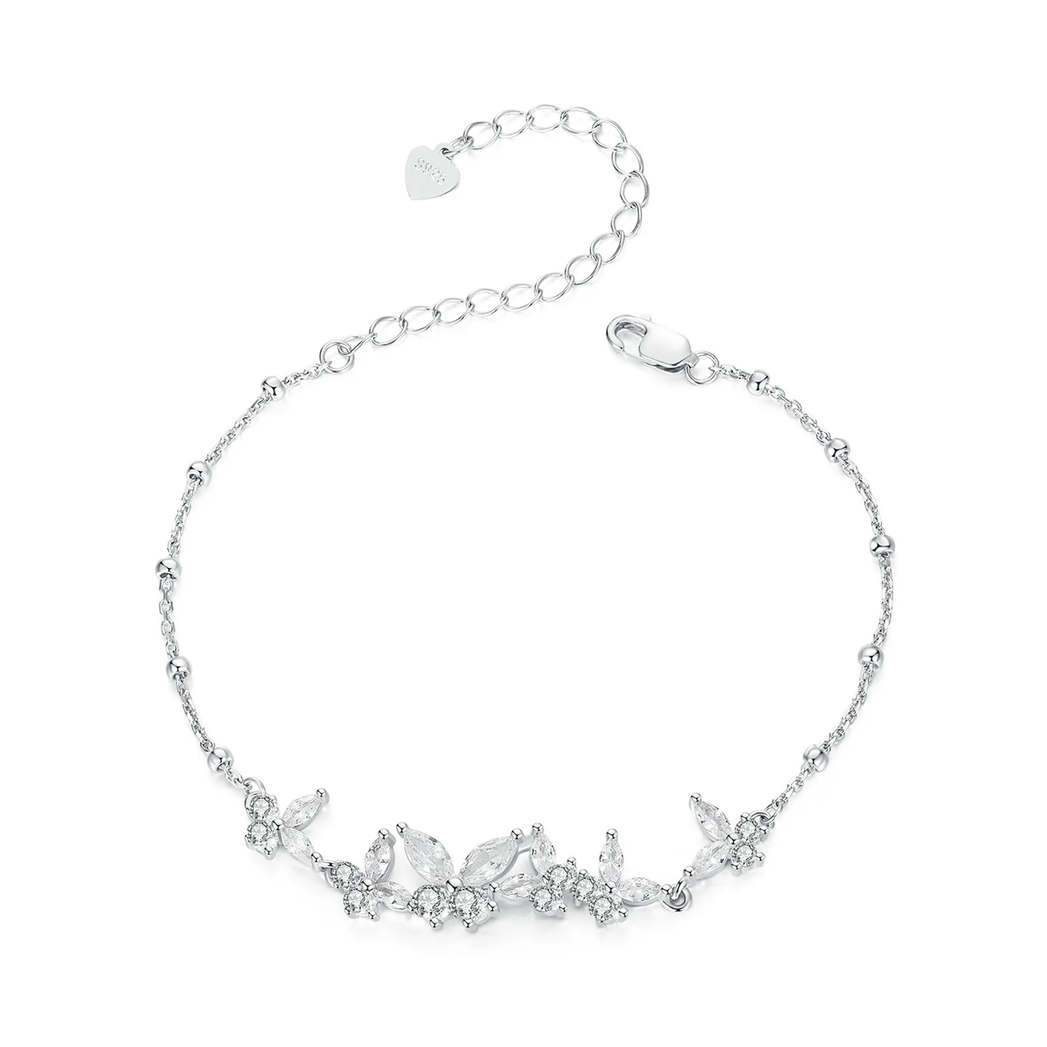 Bracciale A Catena A Serpente In Argento Sterling Con Ciondolo J 1324487