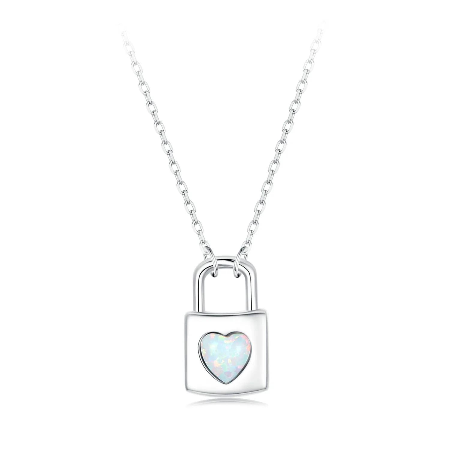 collana con lucchetto a cuore stile pandora bsn377