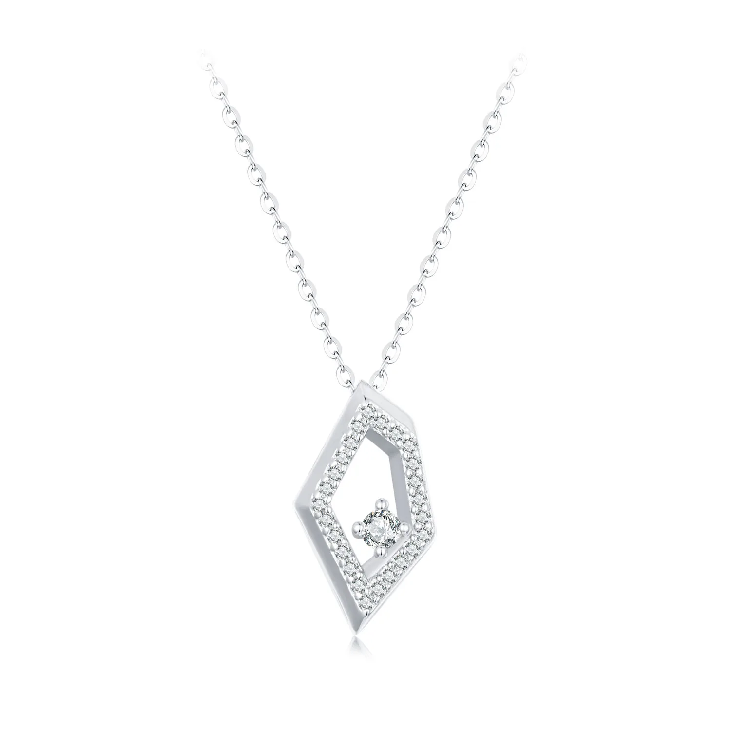 collana con scintillii geometrici stile pandora scn517