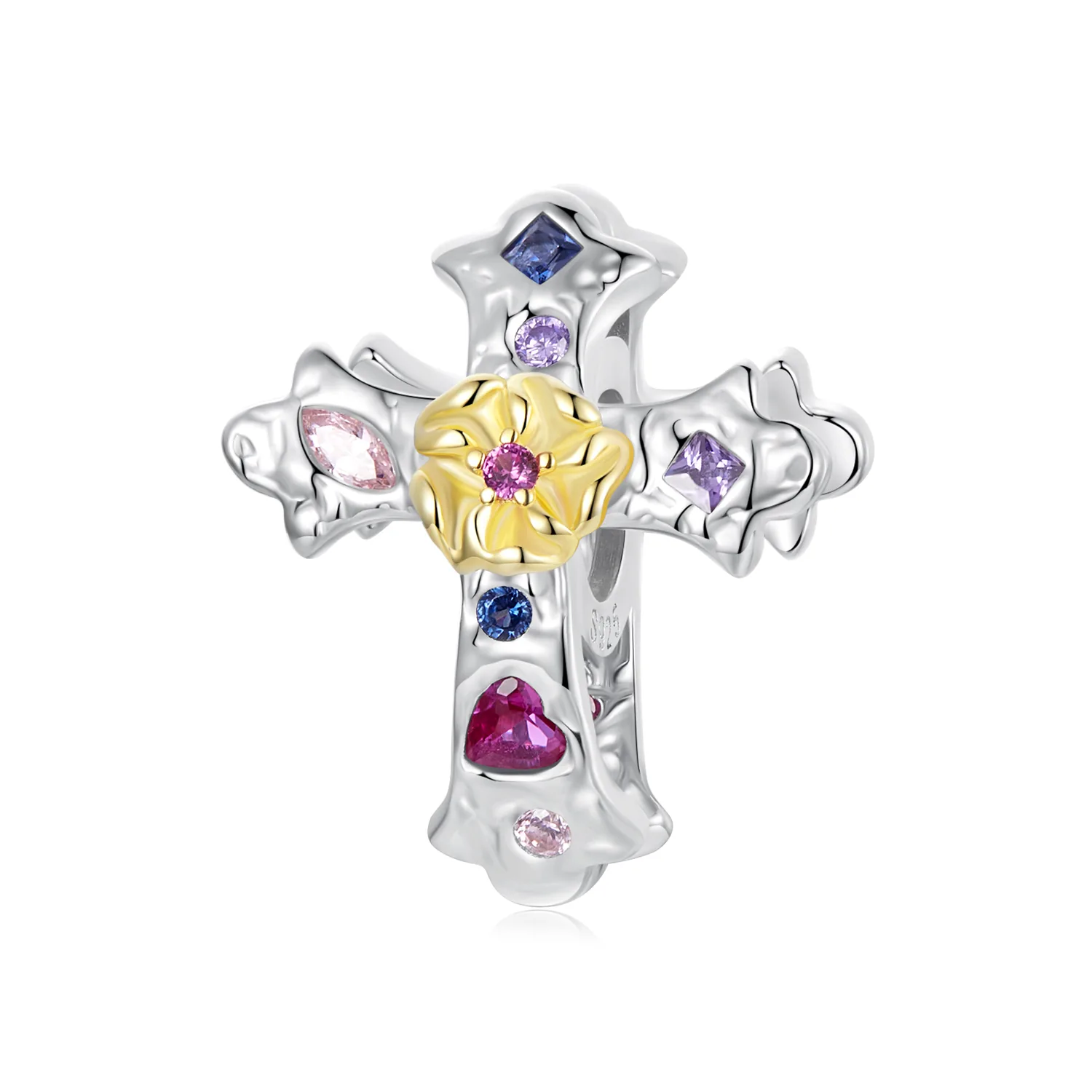Collana di perla bianca con topazio azzurro svizzero e