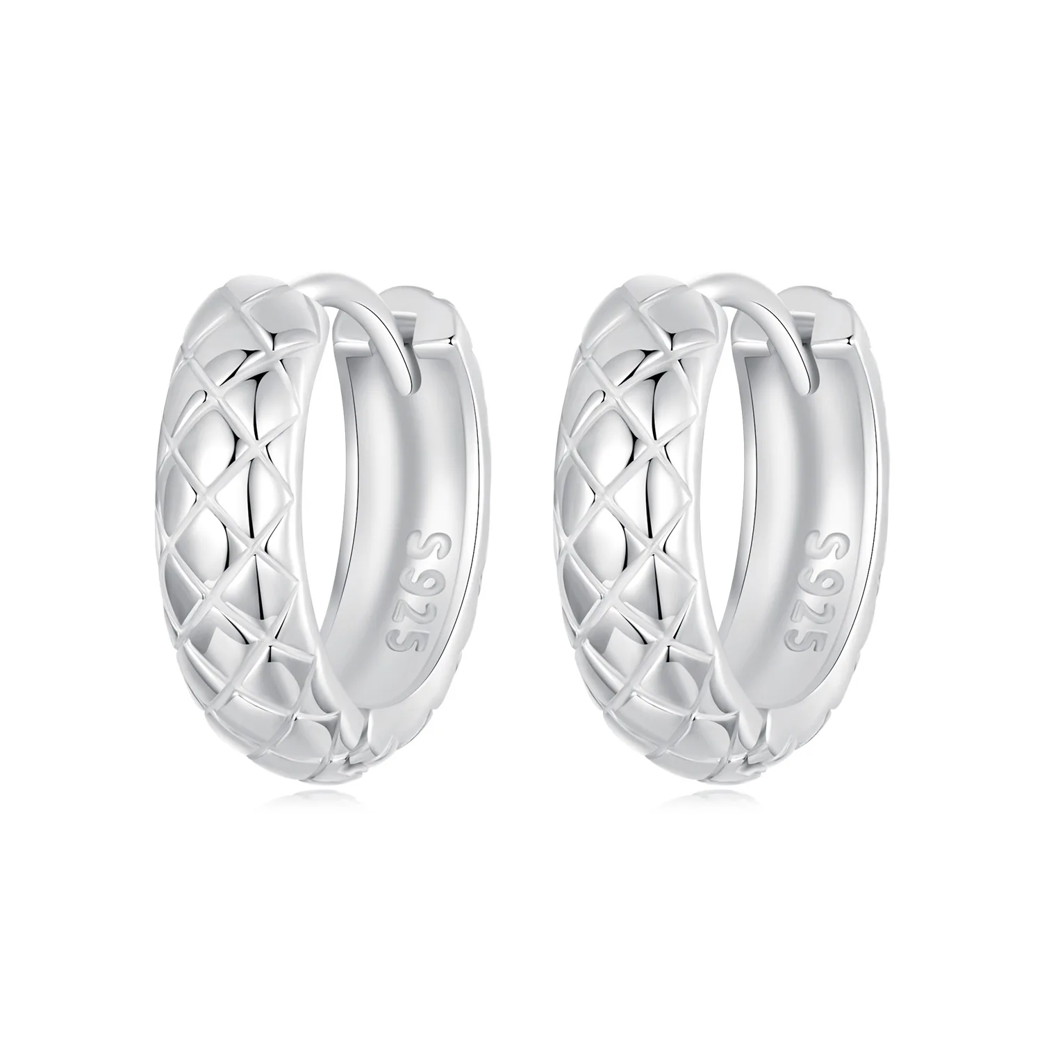 orecchini con motivo diamante stile pandora bse983