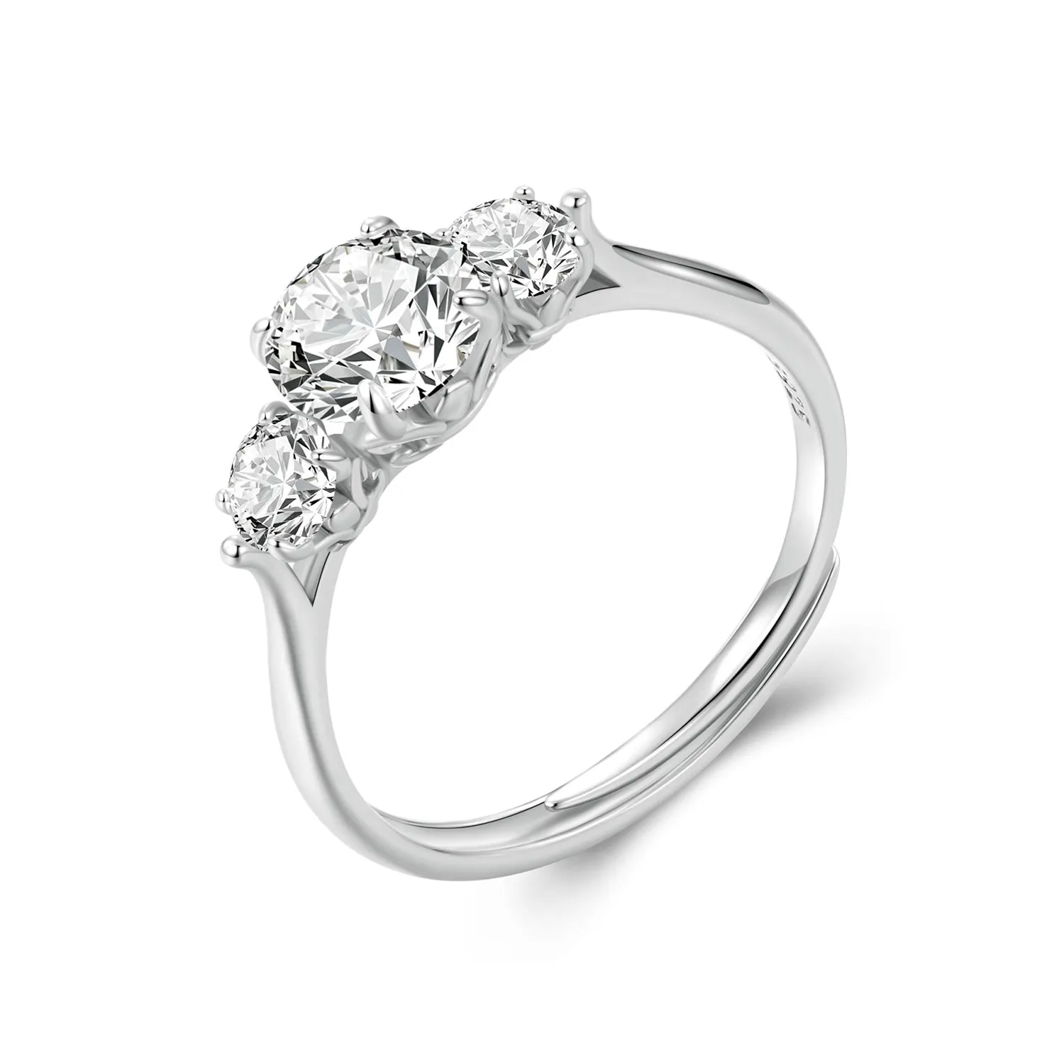 anello pandora style romantic con moissanite da 1 ct con un certificato msr051e