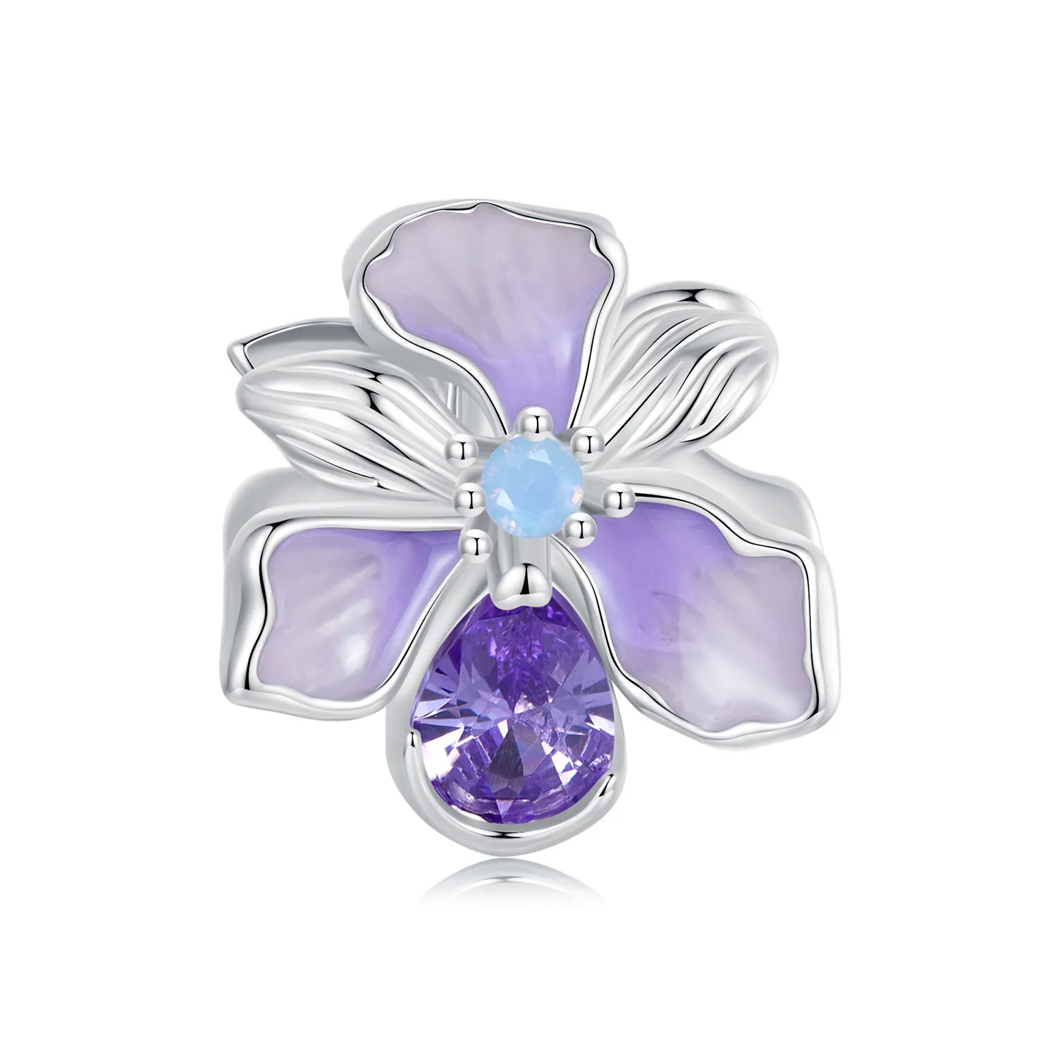 charm pandora style romantico iris bsc1031
