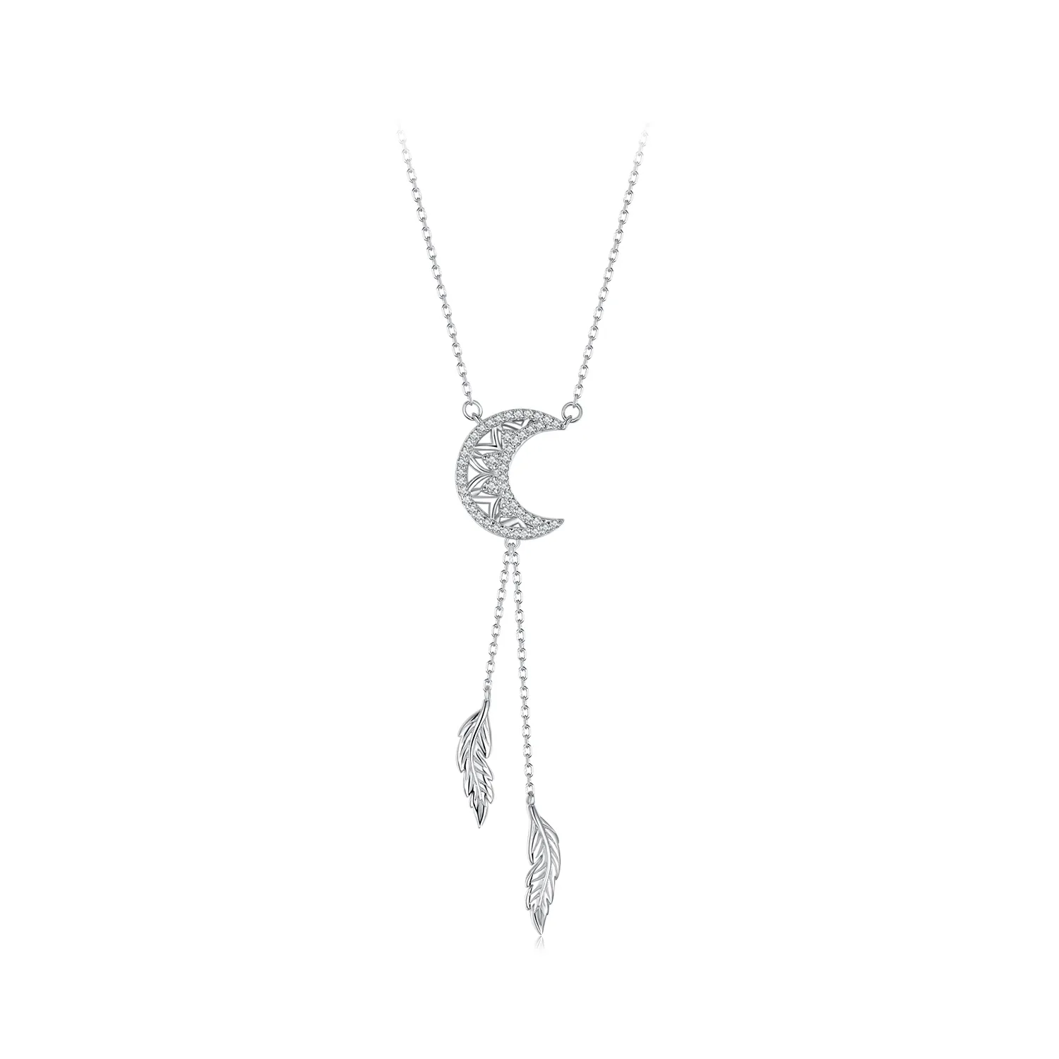 collana pandora style moon dreamcatcher bsn390