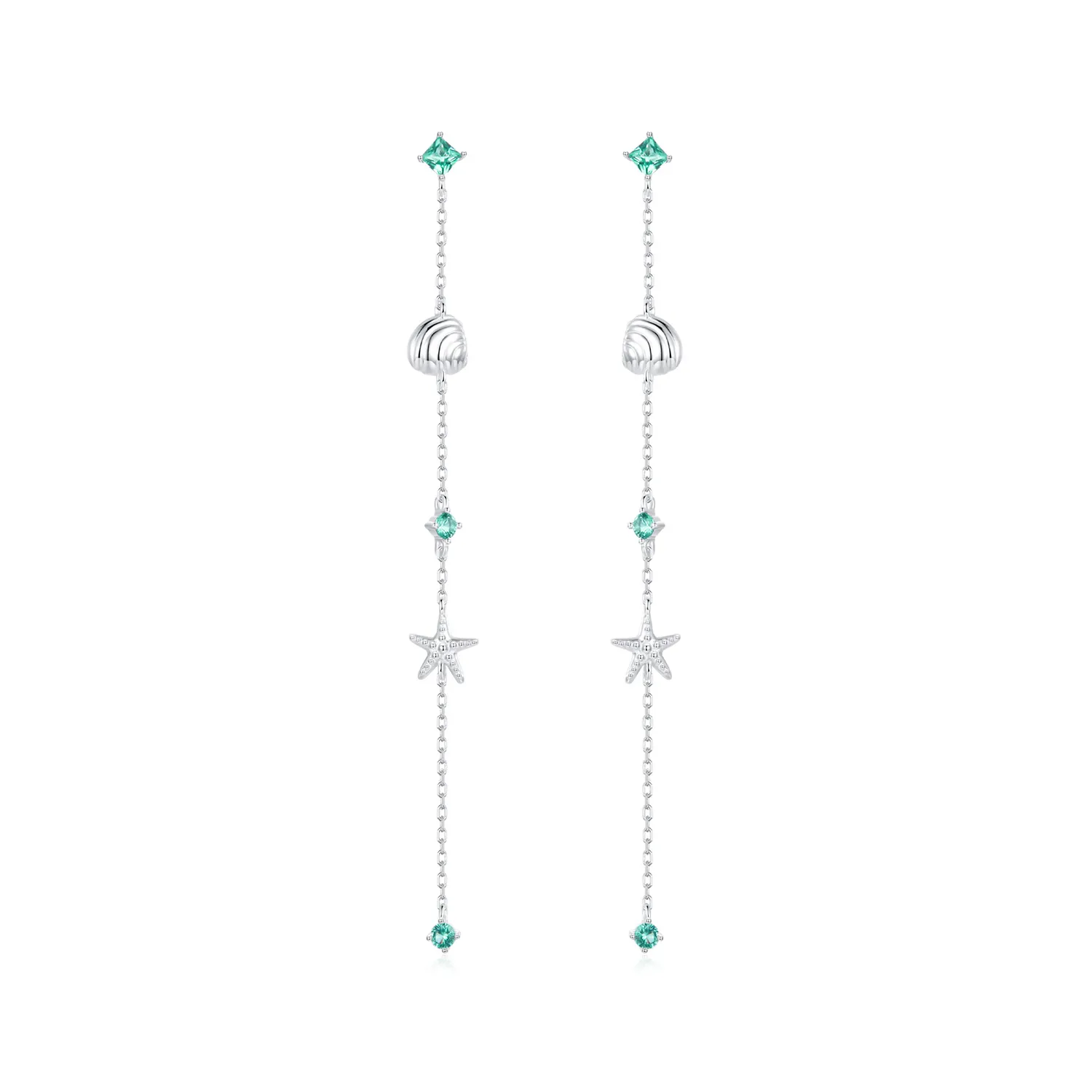 orecchini oceano blu stile pandora bse1013