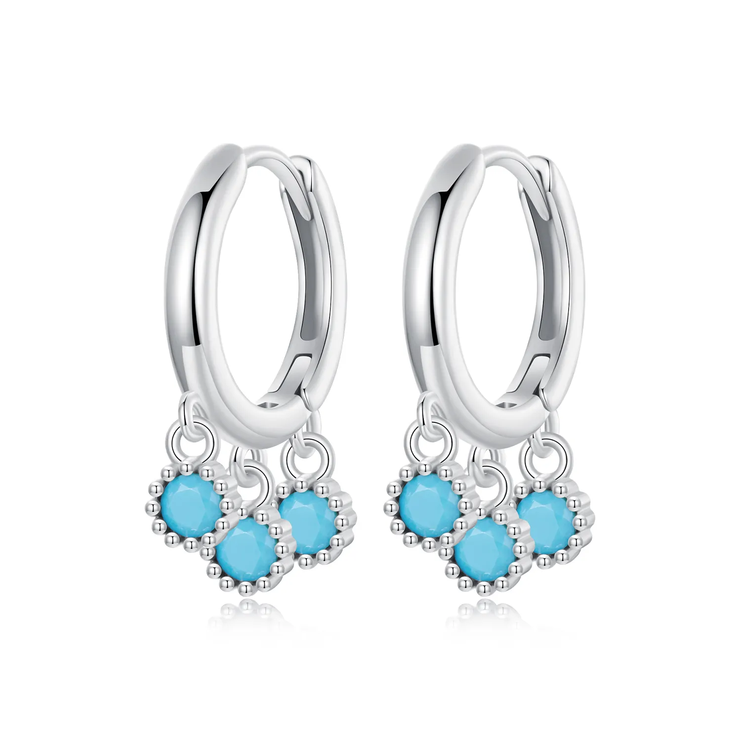 orecchini turchesi stile pandora bse1019