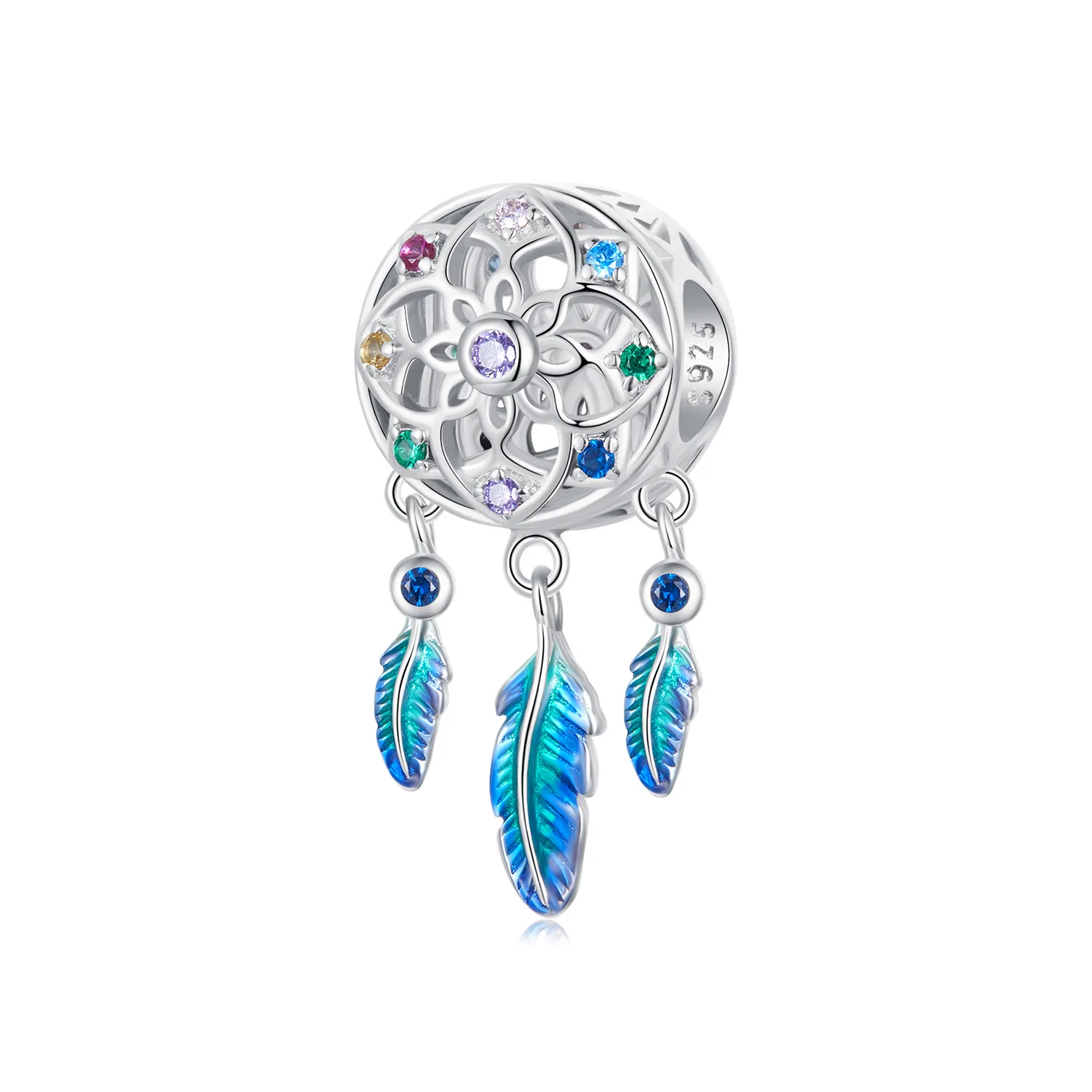 Bracciale Madi in Argento Placcato Oro Rosa con Quarzi Rossi