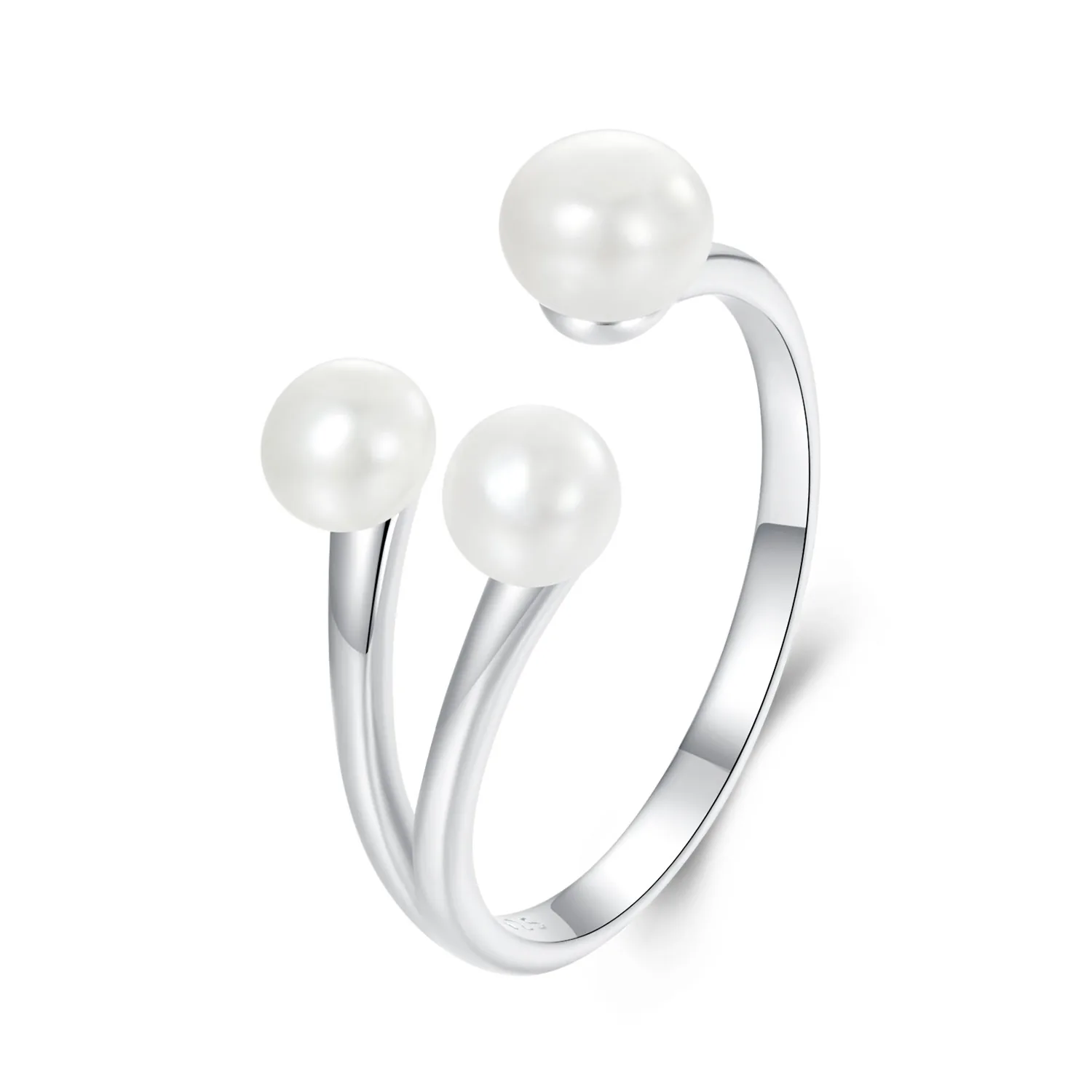 anello elegante con perla stile pandora bsr574 e