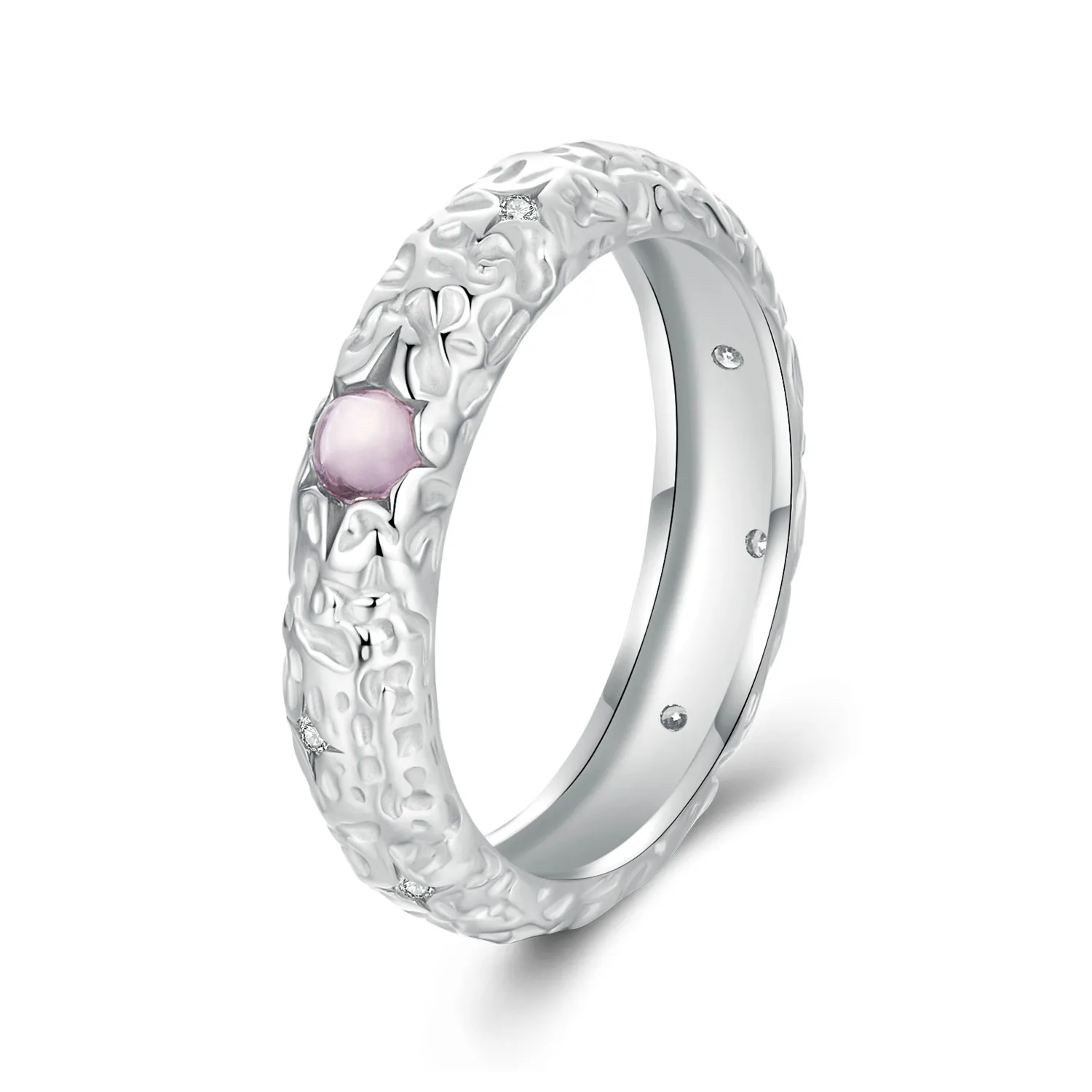 anello largo strutturato stile pandora bsr604