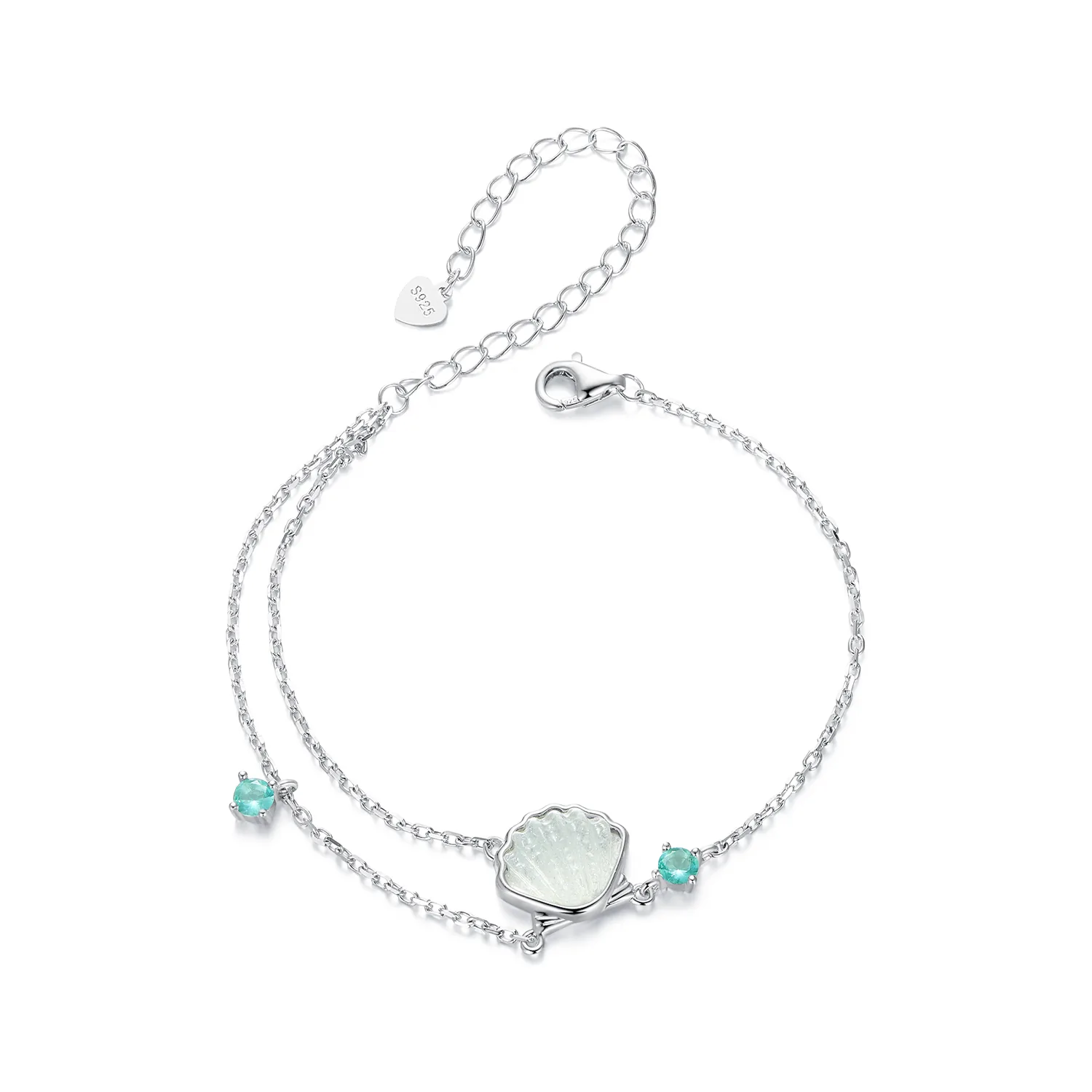 bracciale con chiglia stile pandora bsb186