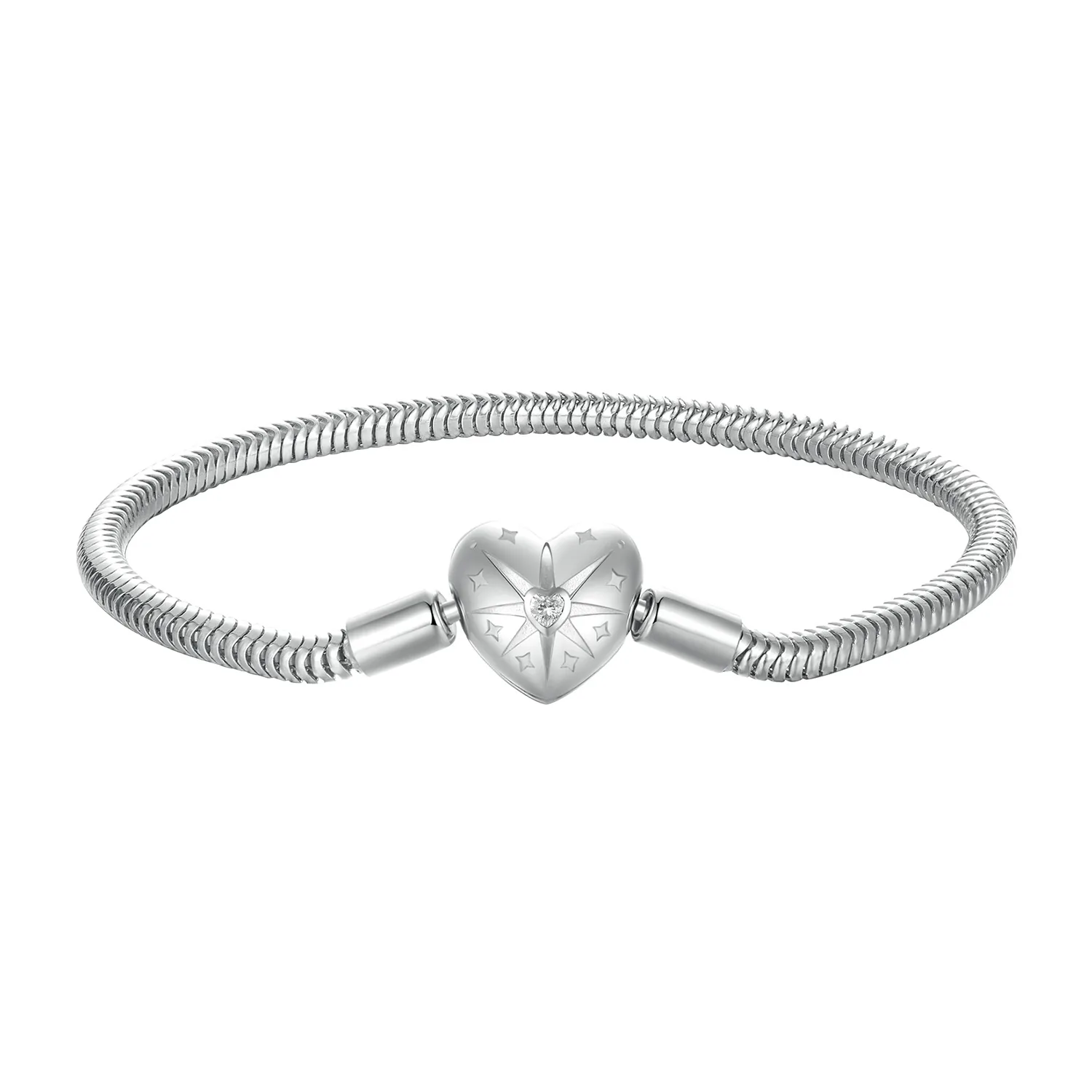 bracciale pandora style star heart basic bsb196