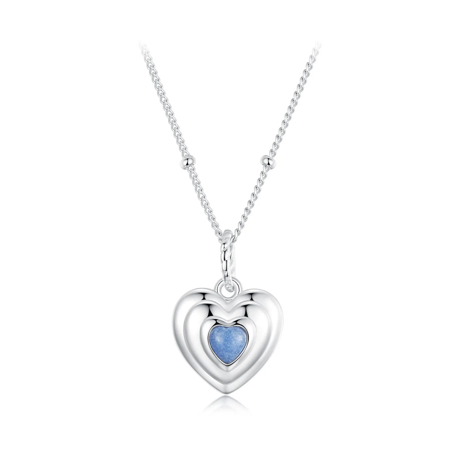 collana con cuore stile pandora bsn375