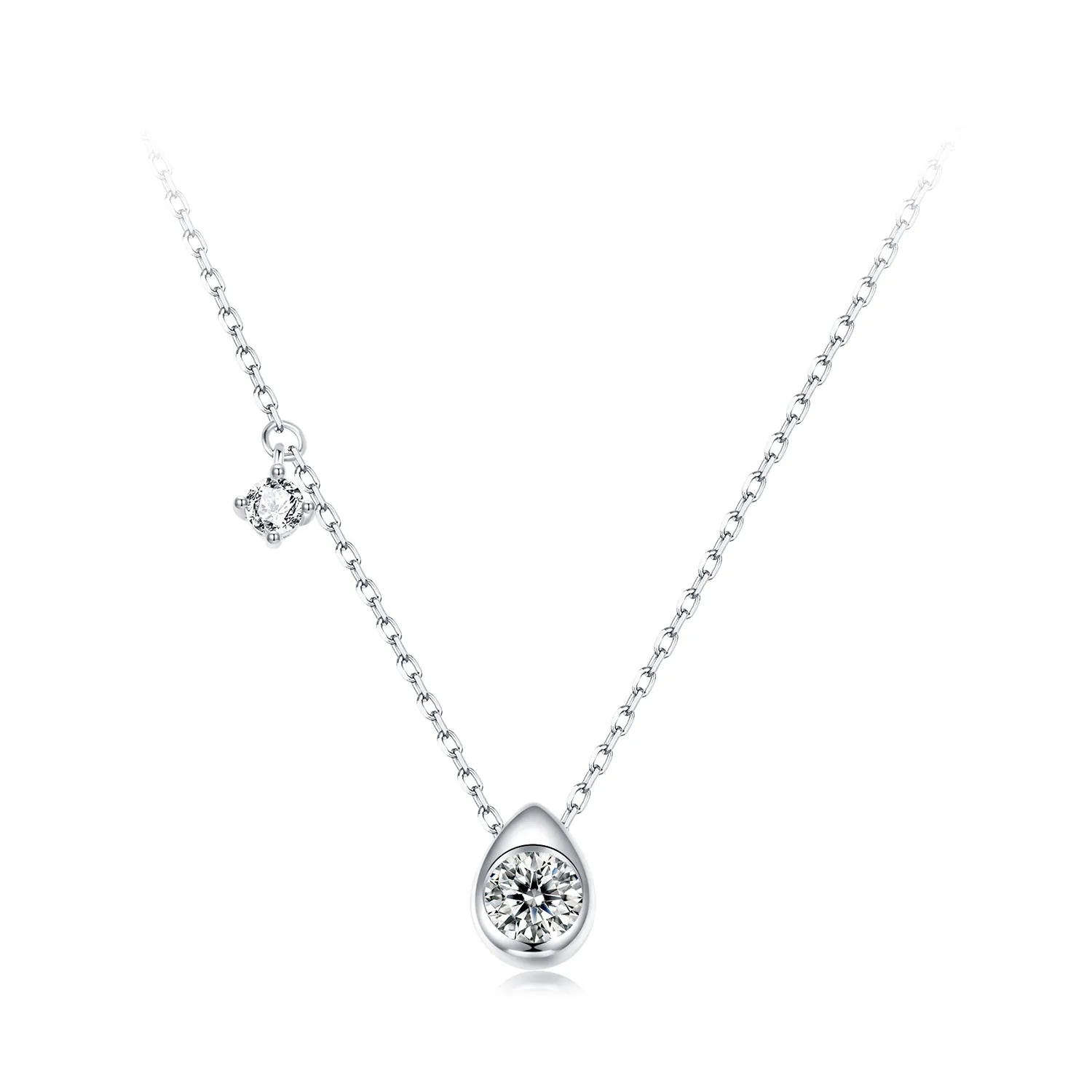 collana con pendente in moissanite da 05 ct stile pandora con un certificato msn037