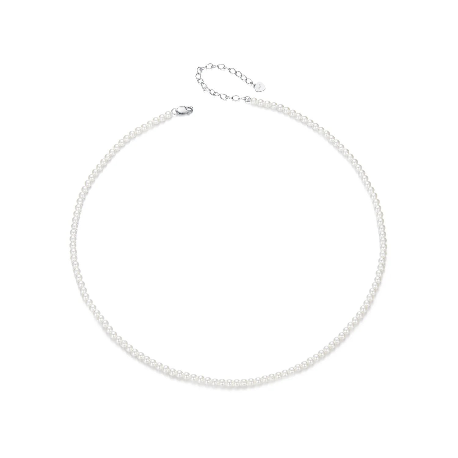 collana di perle bianche australiane in stile pandora scn526