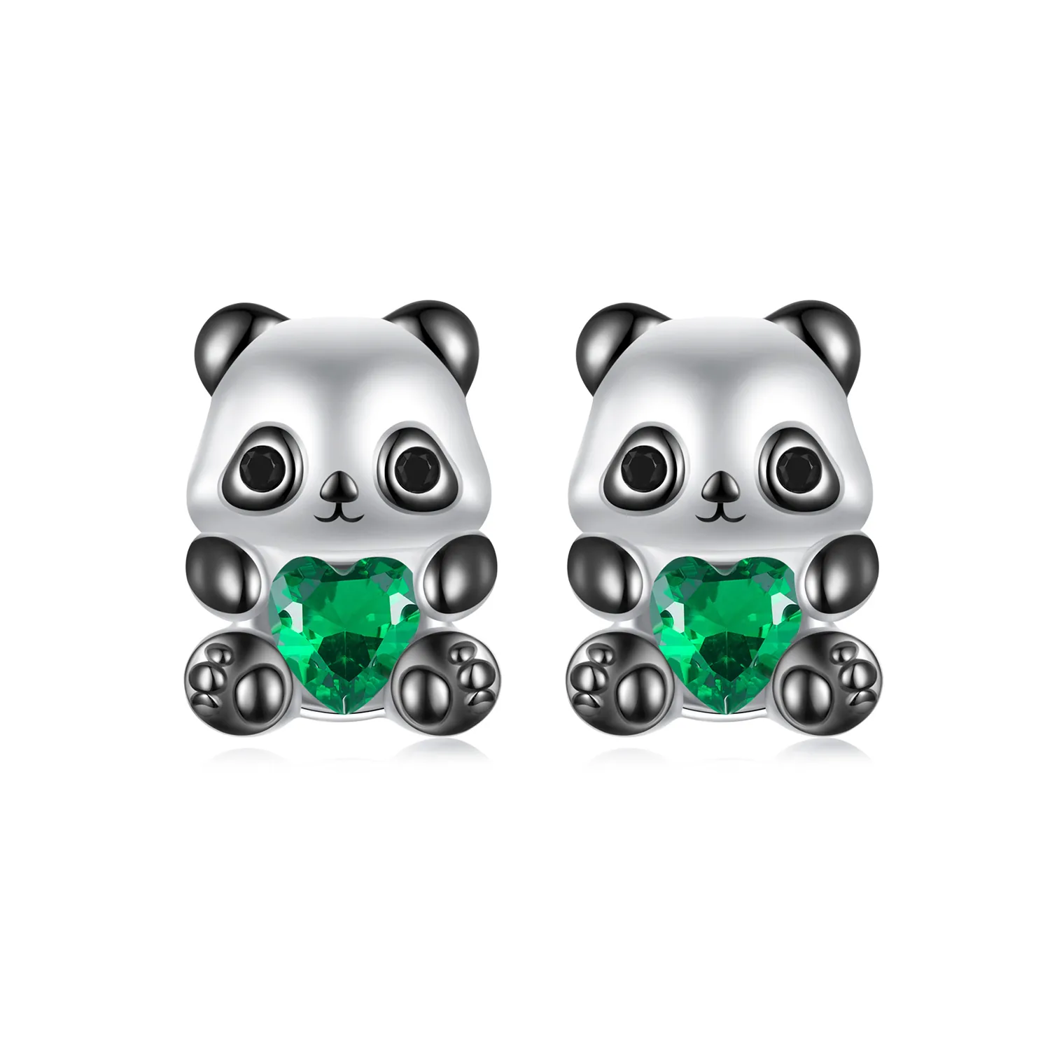 orecchini a forma di cuore stile pandora sce1775