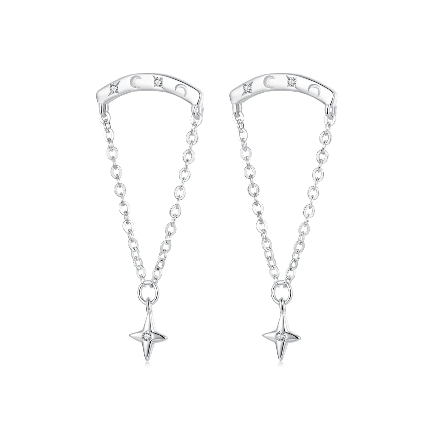 orecchini con nappa stellata stile pandora sce1767