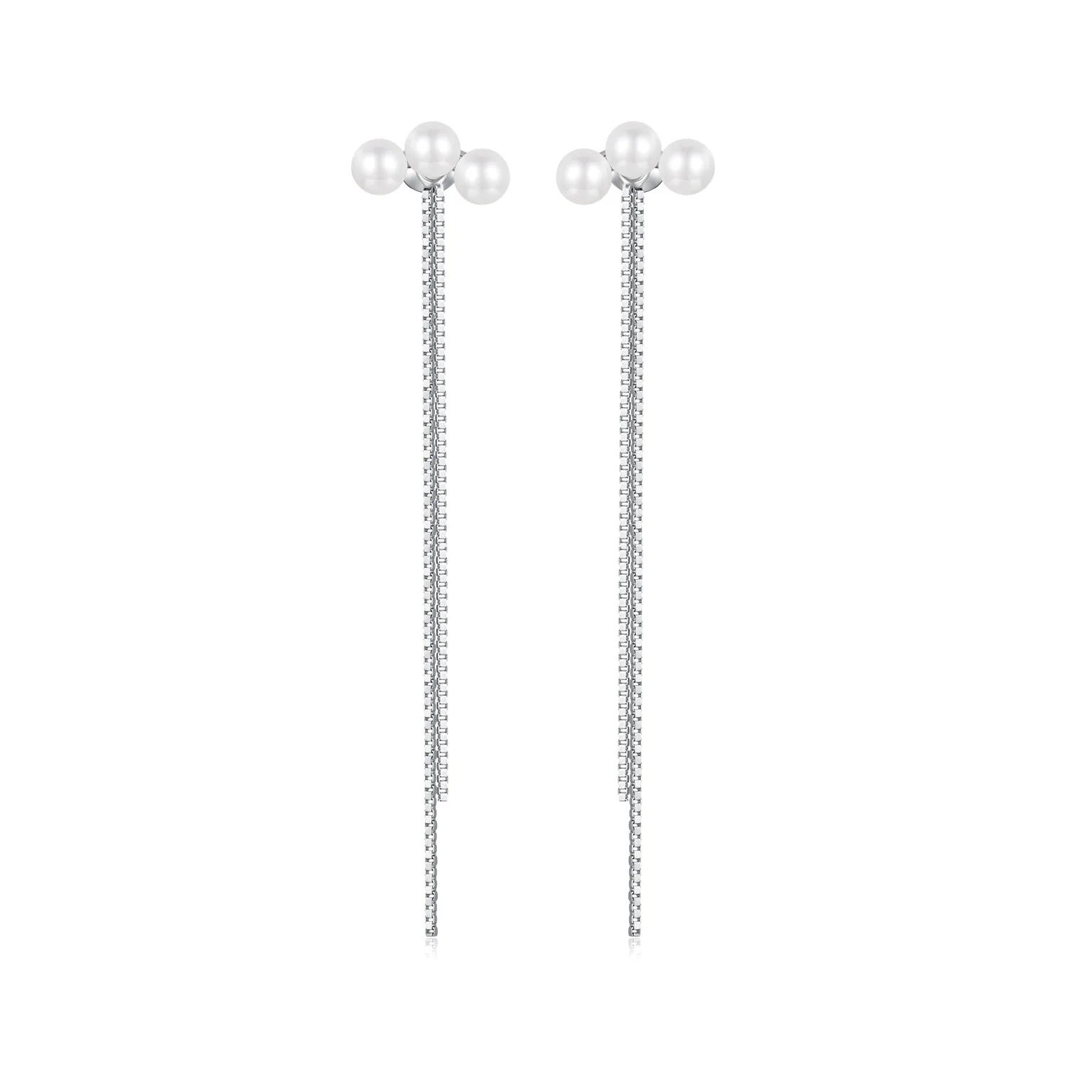orecchini con nappine in perle di conchiglia stile pandora sce1777