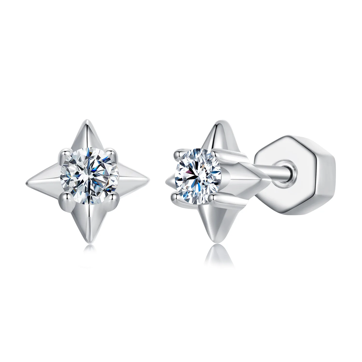 orecchini scintillanti pandora style star un certificato mse067