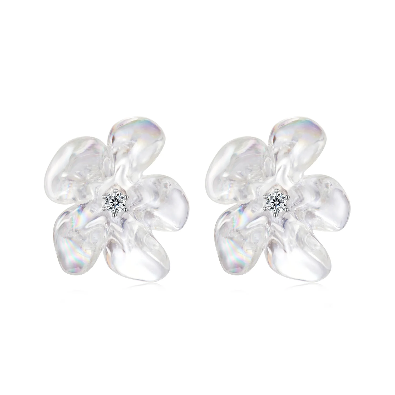 orecchini stile pandora con fiori freschi sce1804