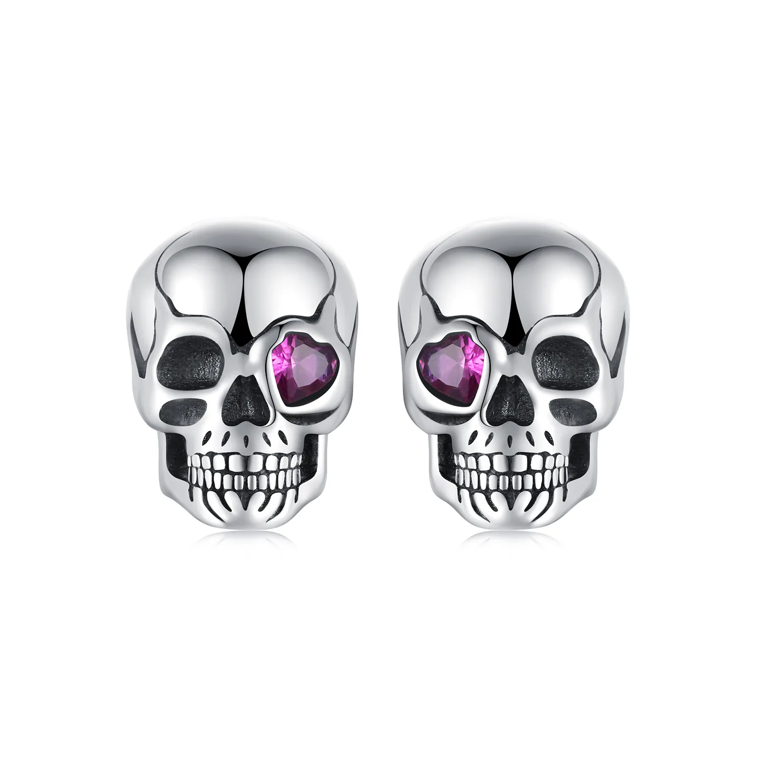 orecchini stile pandora teschio sce1771