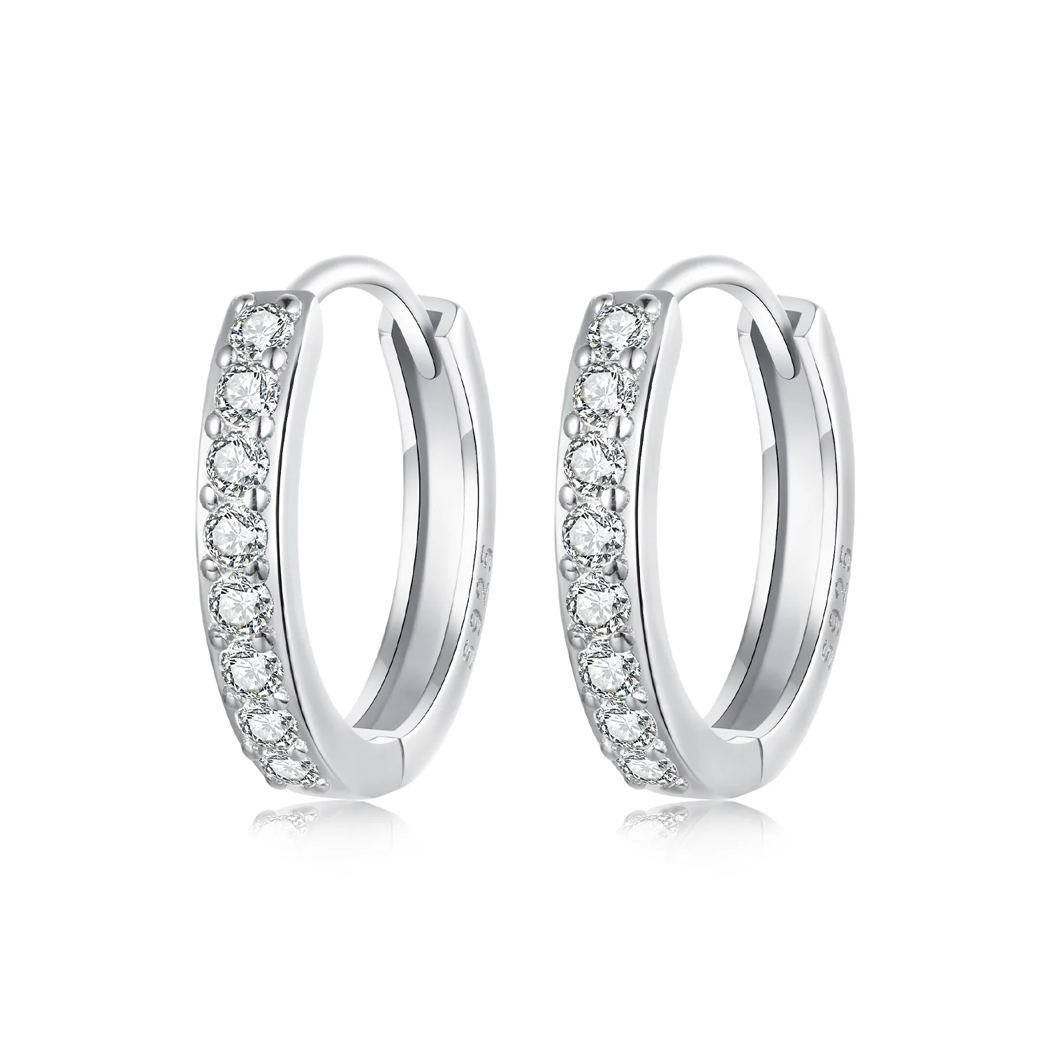 pandora style orecchini semplici in argento sterling bse1060 am