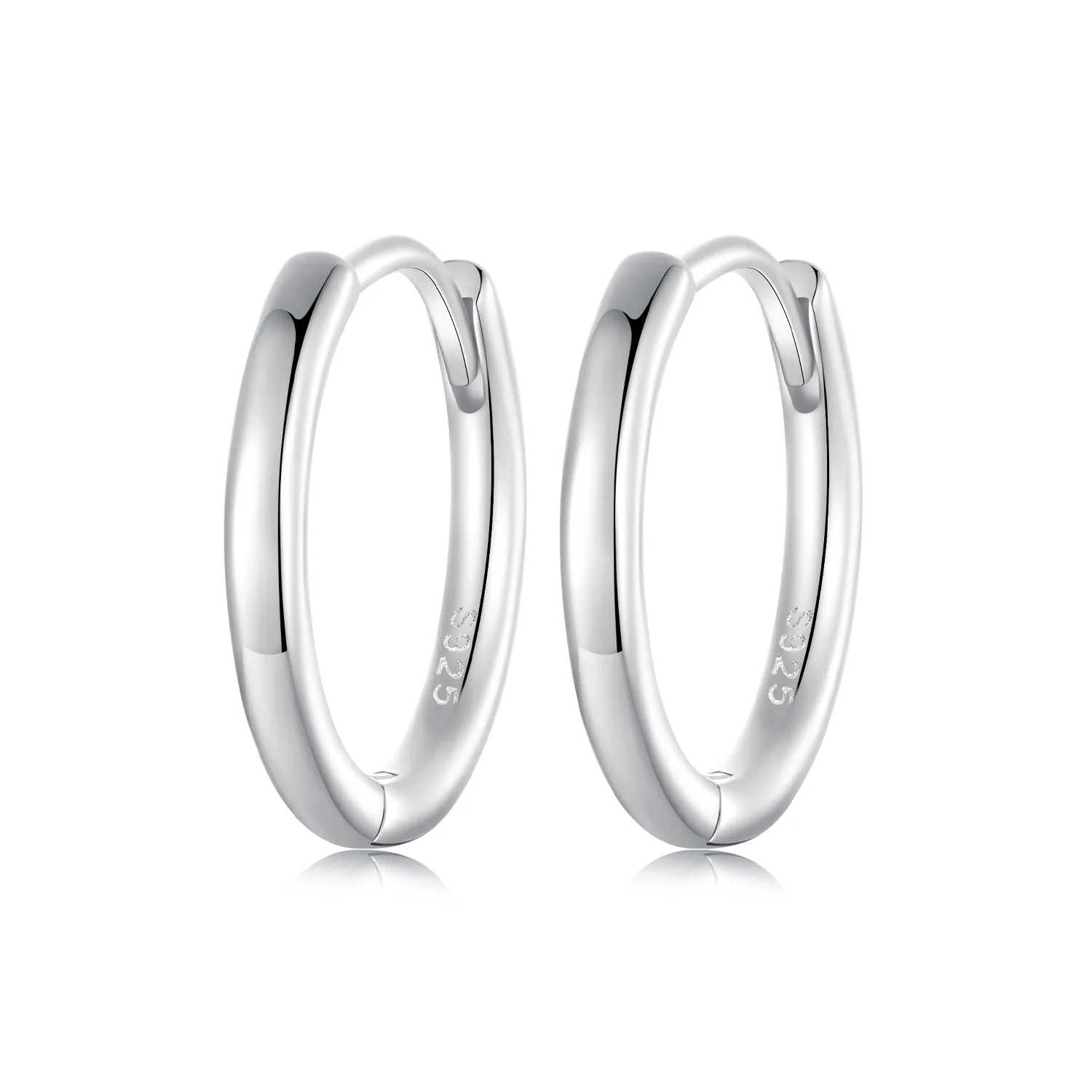 pandora style orecchini semplici in argento sterling sce1772 m