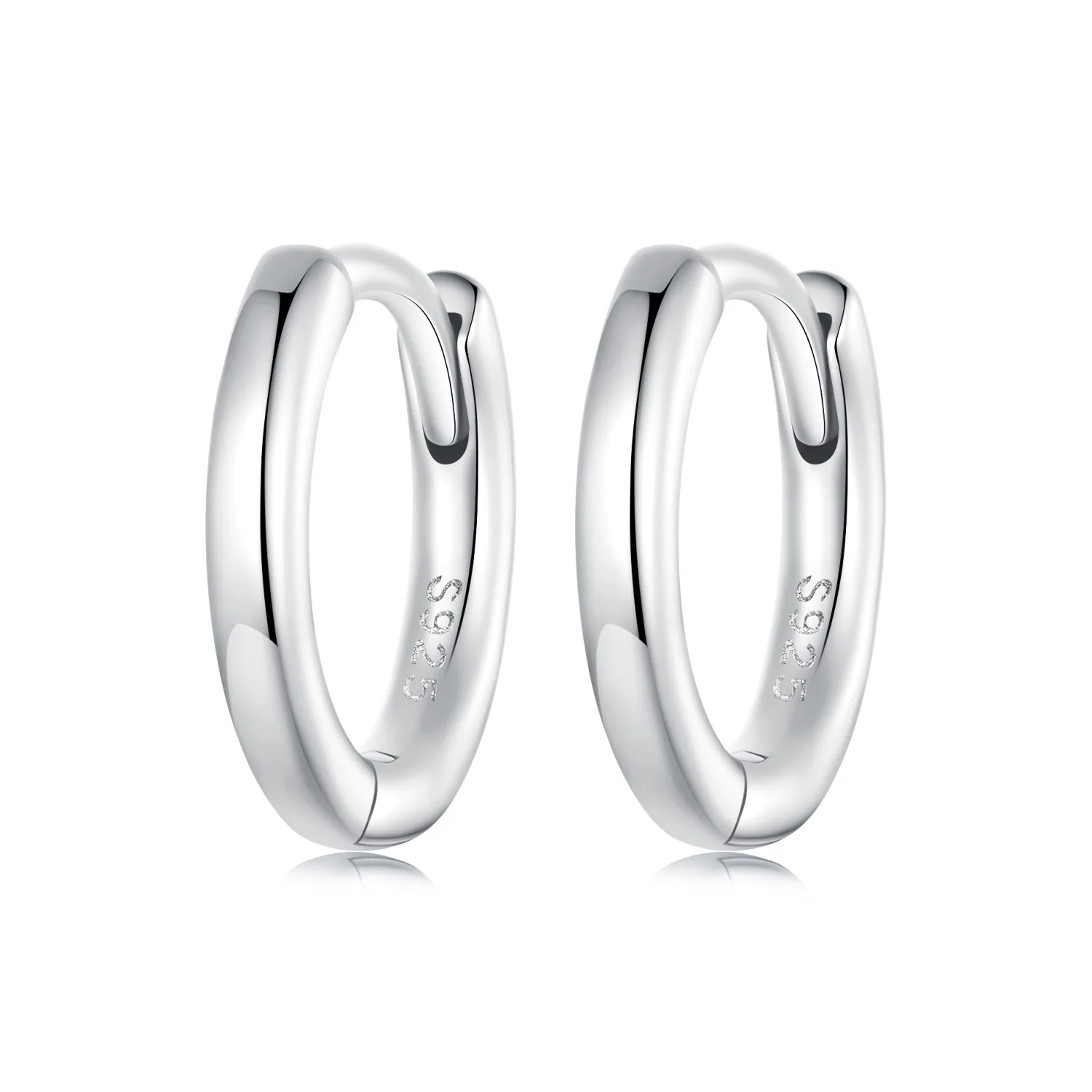 pandora style orecchini semplici in argento sterling sce1772 s