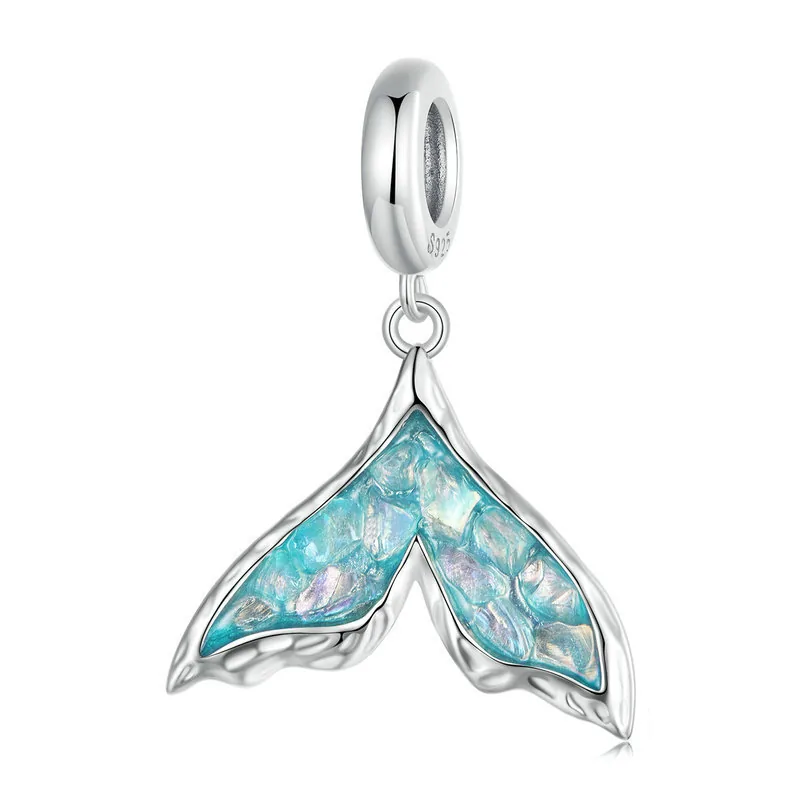 pendente a coda di pesce in stile pandora scc2911