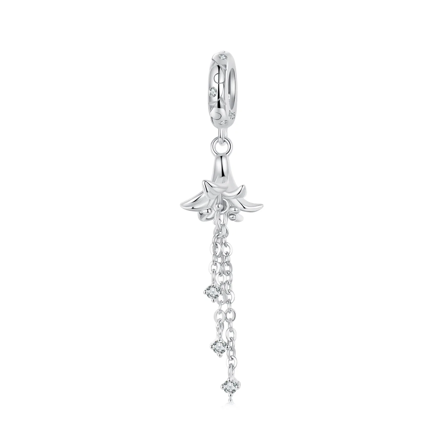 pendente stile pandora giglio scc2827