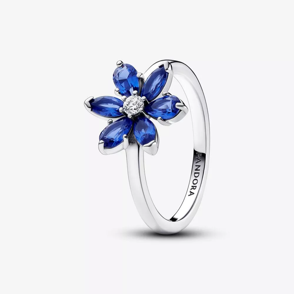 anello pandora herbarium fiore blu 193000c01