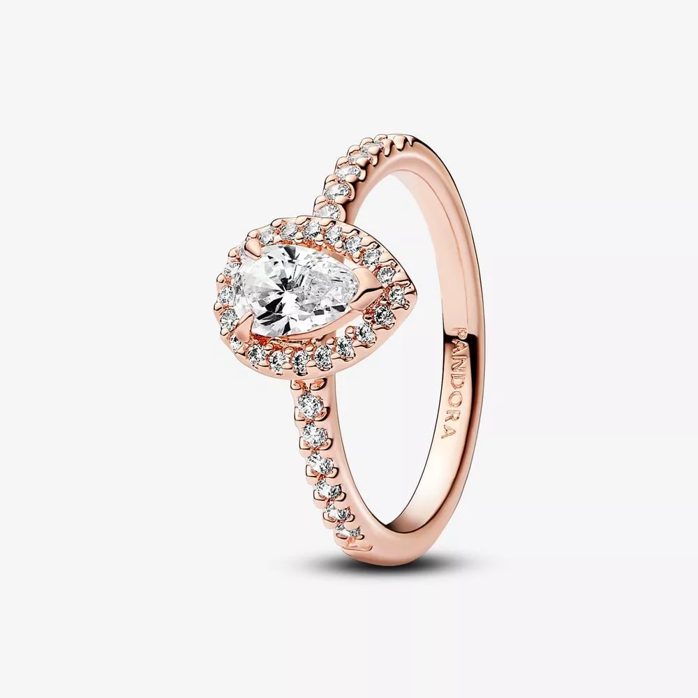 anello pandora punto luce goccia piccola 182835c01