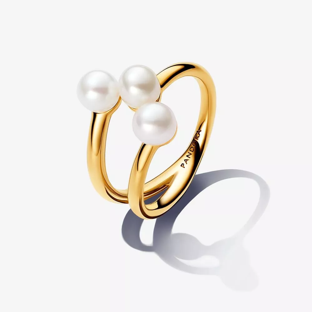 anello pandora tripla fascia con perle dacqua dolce coltivate 163285c01