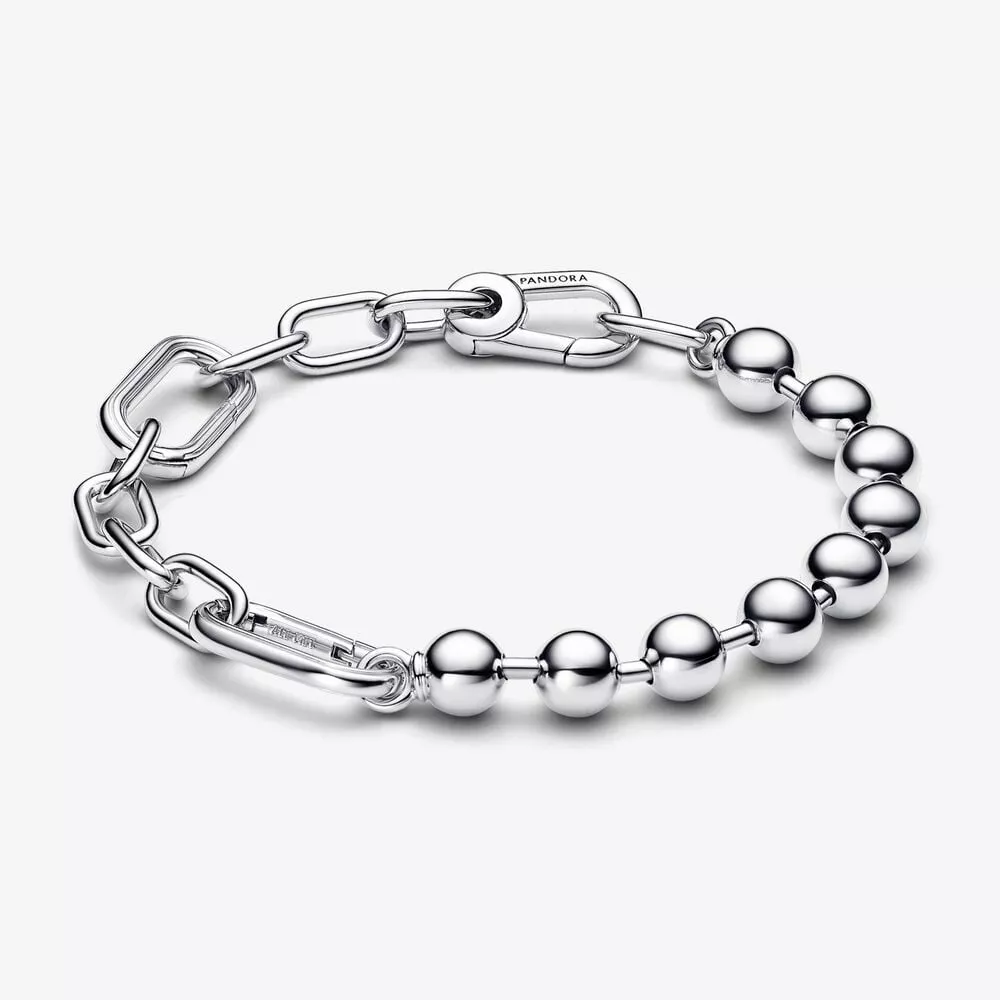 bracciale maglia link e sfere pandora me 592793c00